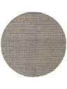 Wollen Vloerkleed Rond Hector Beige/Zwart