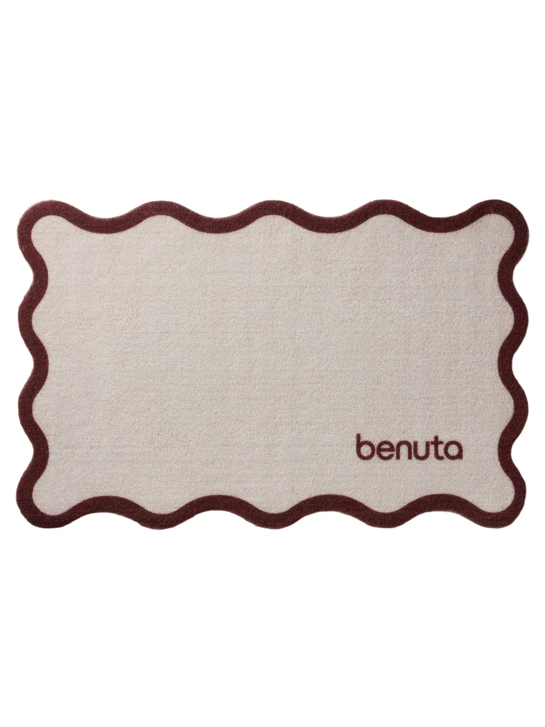 Tappetino Curl Beige/Marrone di 