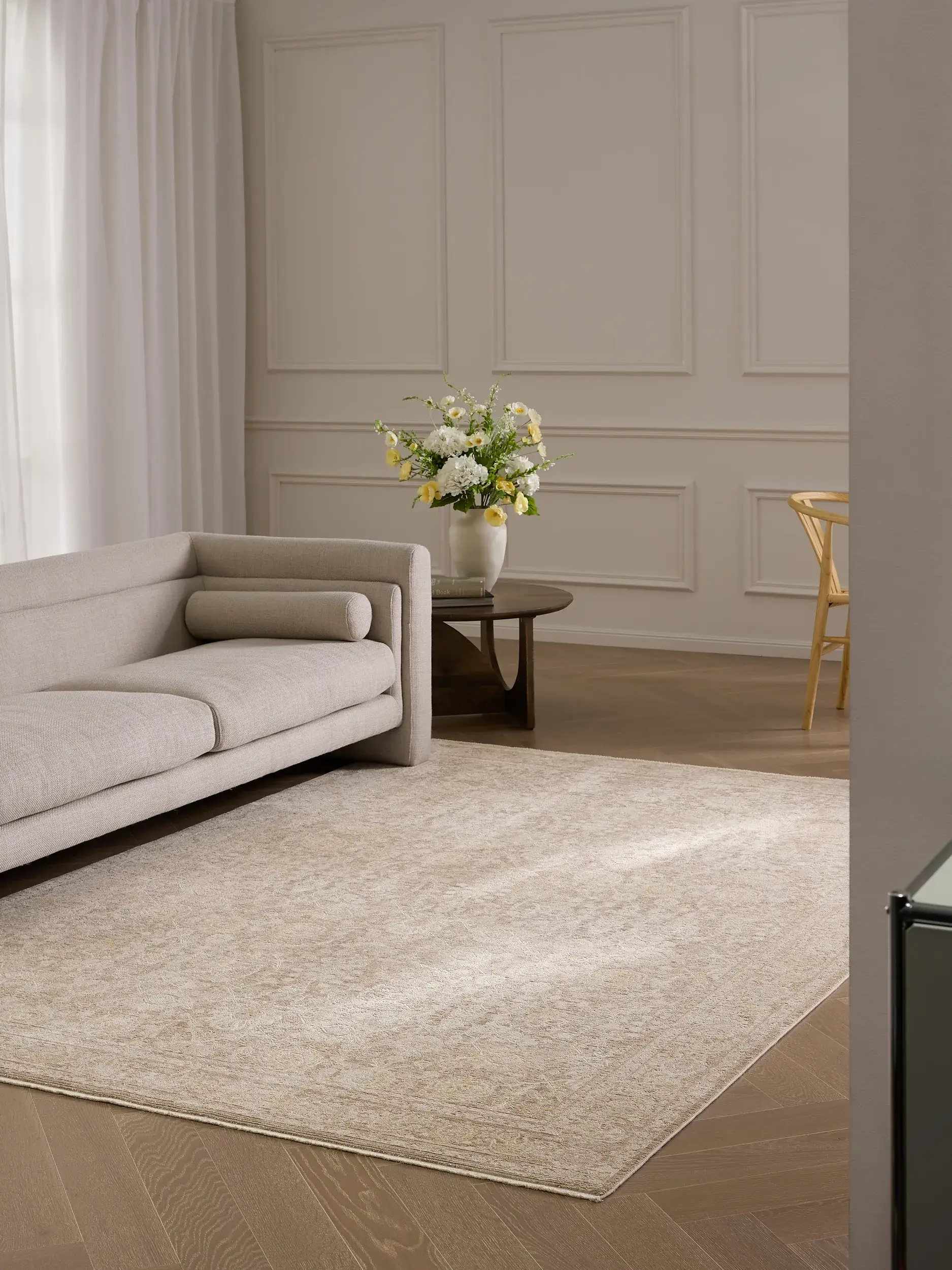 Matta Aria av 90% Polyester, 10% Viskos i  från benuta Finest