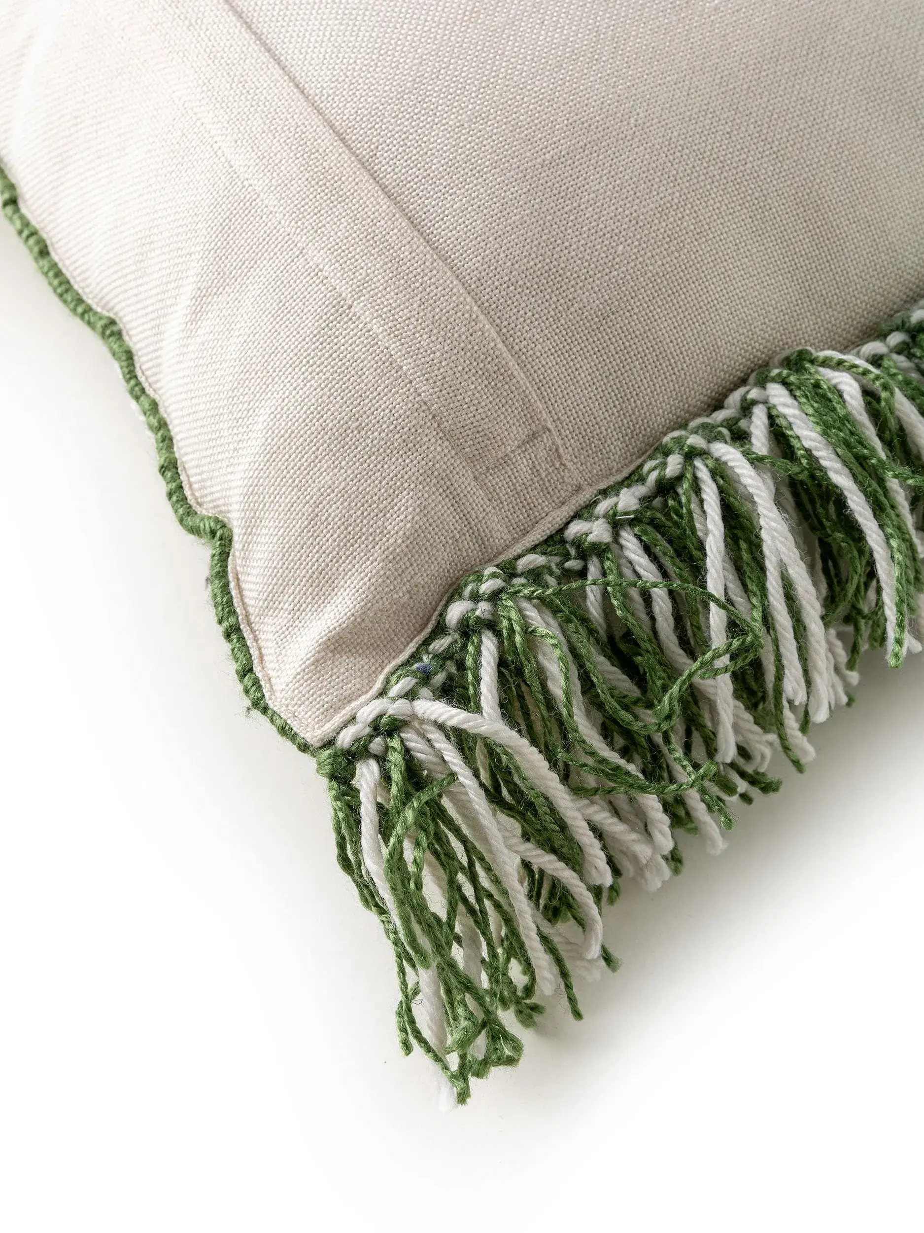 In- & Outdoor Kissen Morty Grün i Geometrisch-design laget av 100 % polyester (resirkulert PET) fra benuta Pure