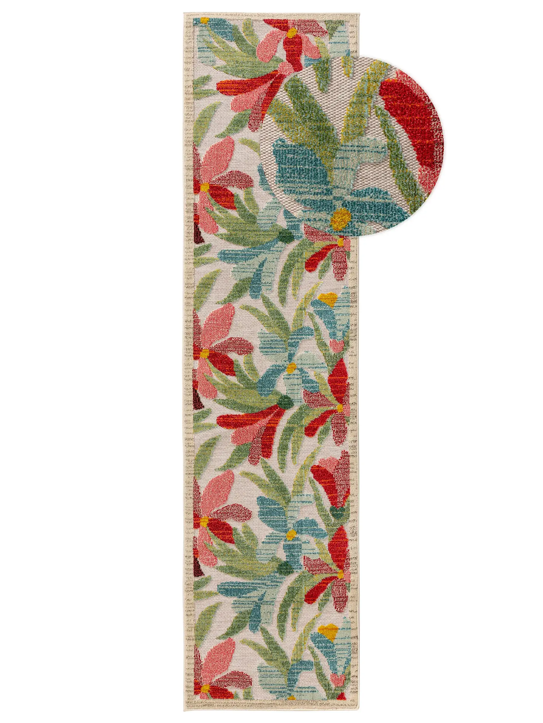 Rug made of 100% Polypropylen in Multicolour with a 100% Polypropylen high pile by benuta Nest