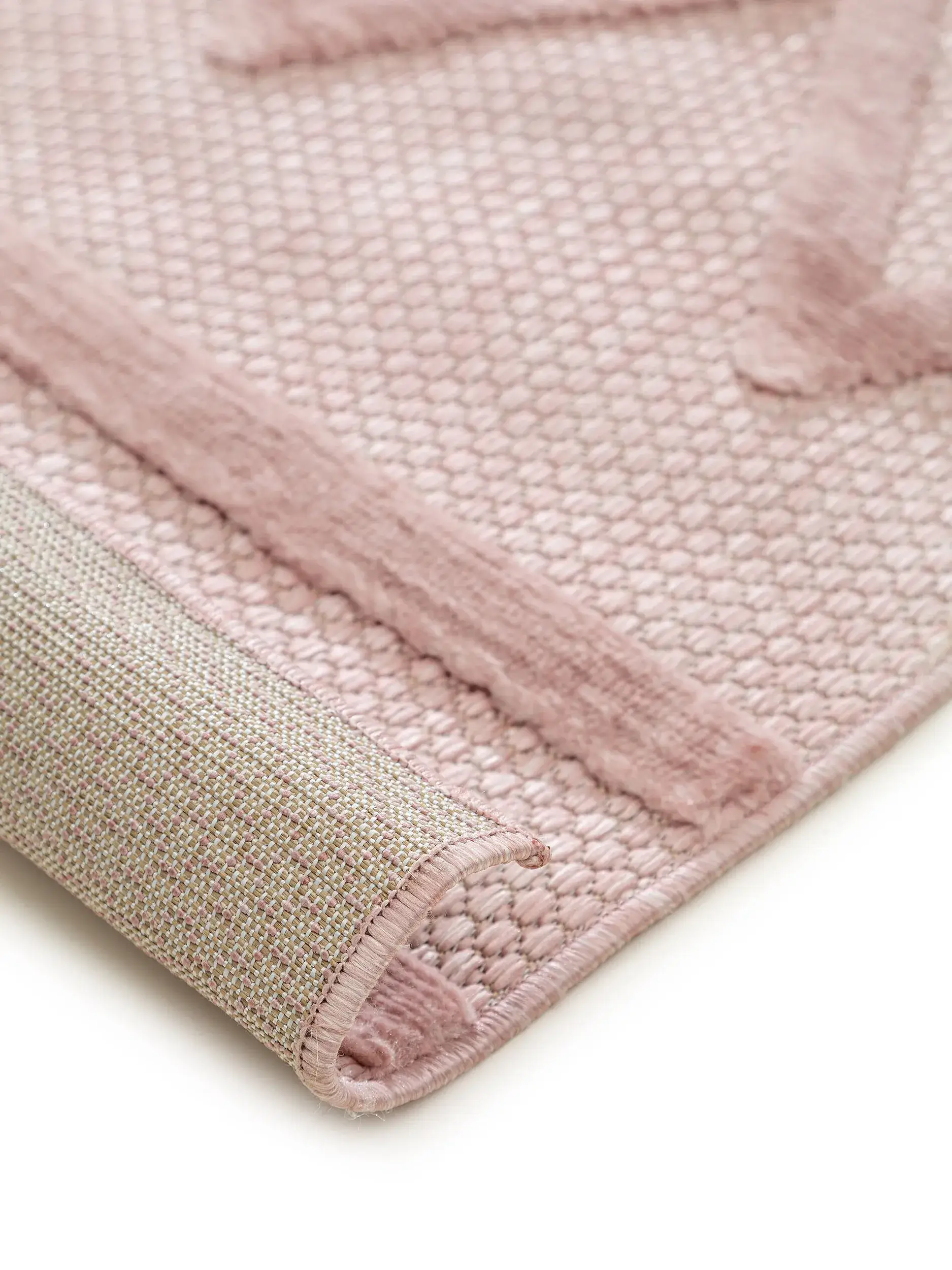 Teppe av 100% Polypropylen i Rosa med 100% Polypropylen høy lugg fra benuta Nest