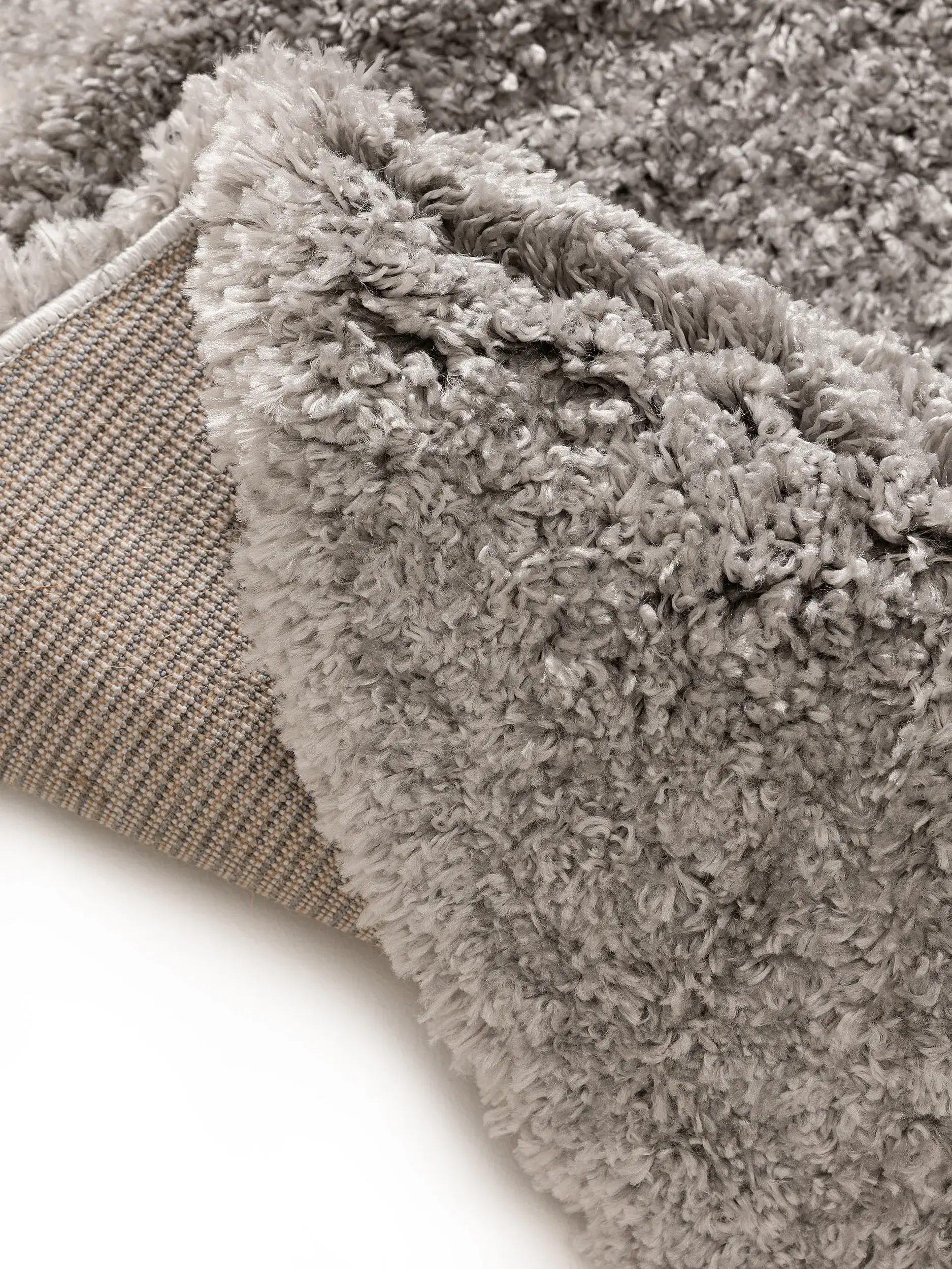 Teppich aus 100% Polypropylen in Grau mit 100% Polypropylen hohem Flor von benuta Pop