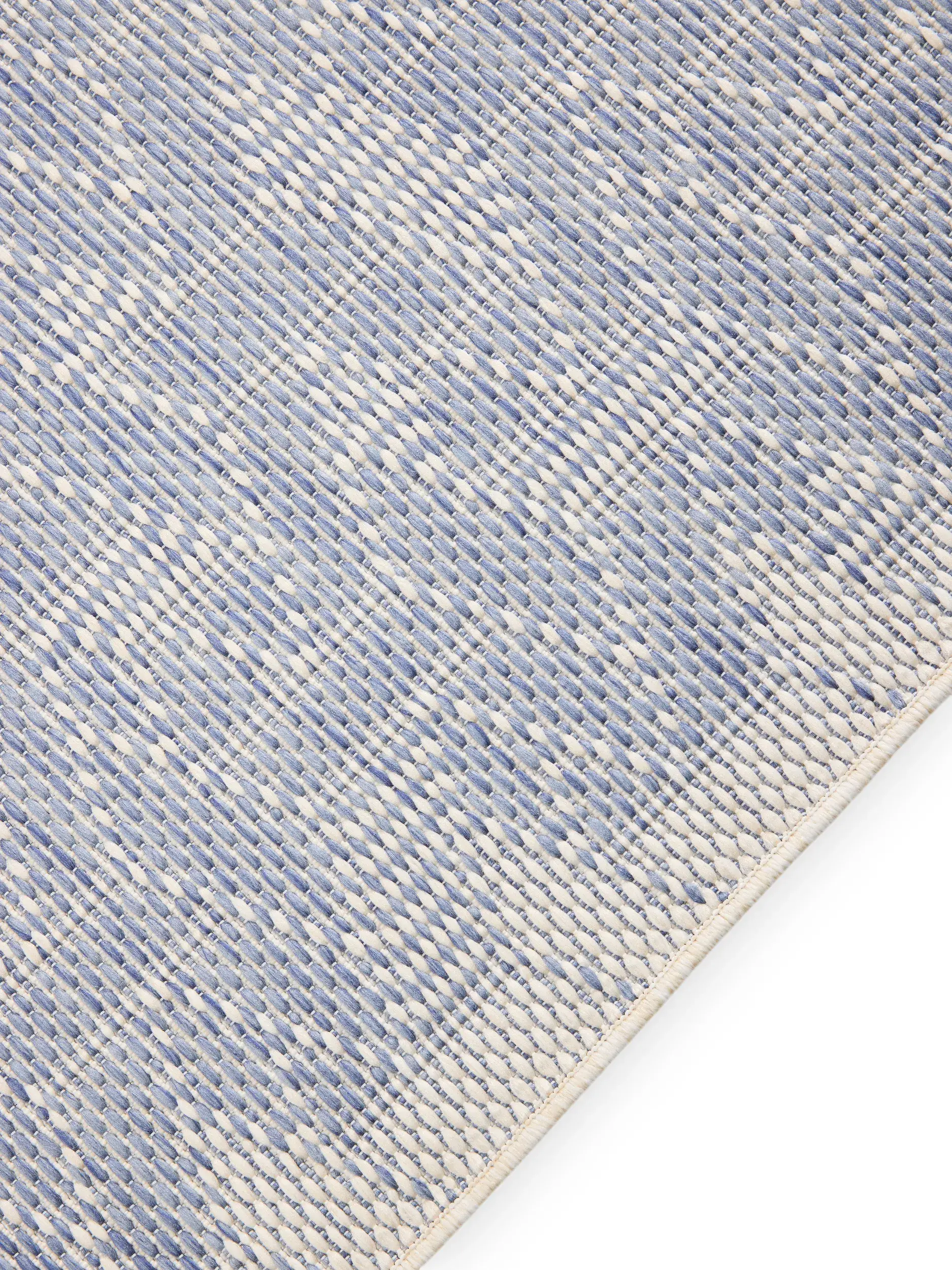 Rug made of 100% Polypropylen in Blue with a 100% Polypropylen high pile by benuta Nest
