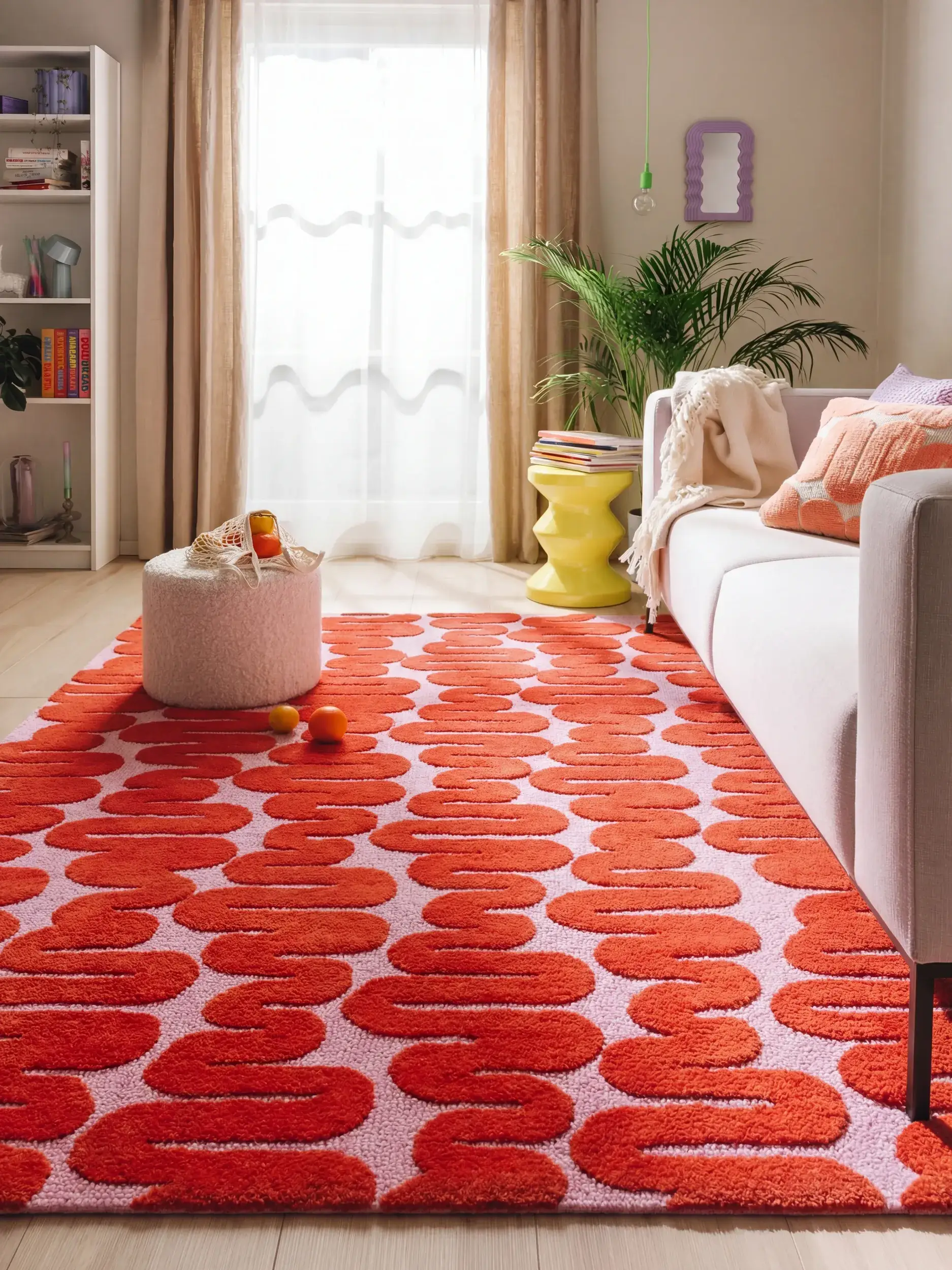 Teppich Ally aus 100% Polyester (Mikrofaser) in  von benuta Pop