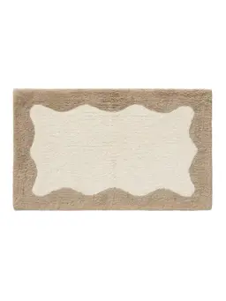 Tappeto da bagno Cara Crema/Beige