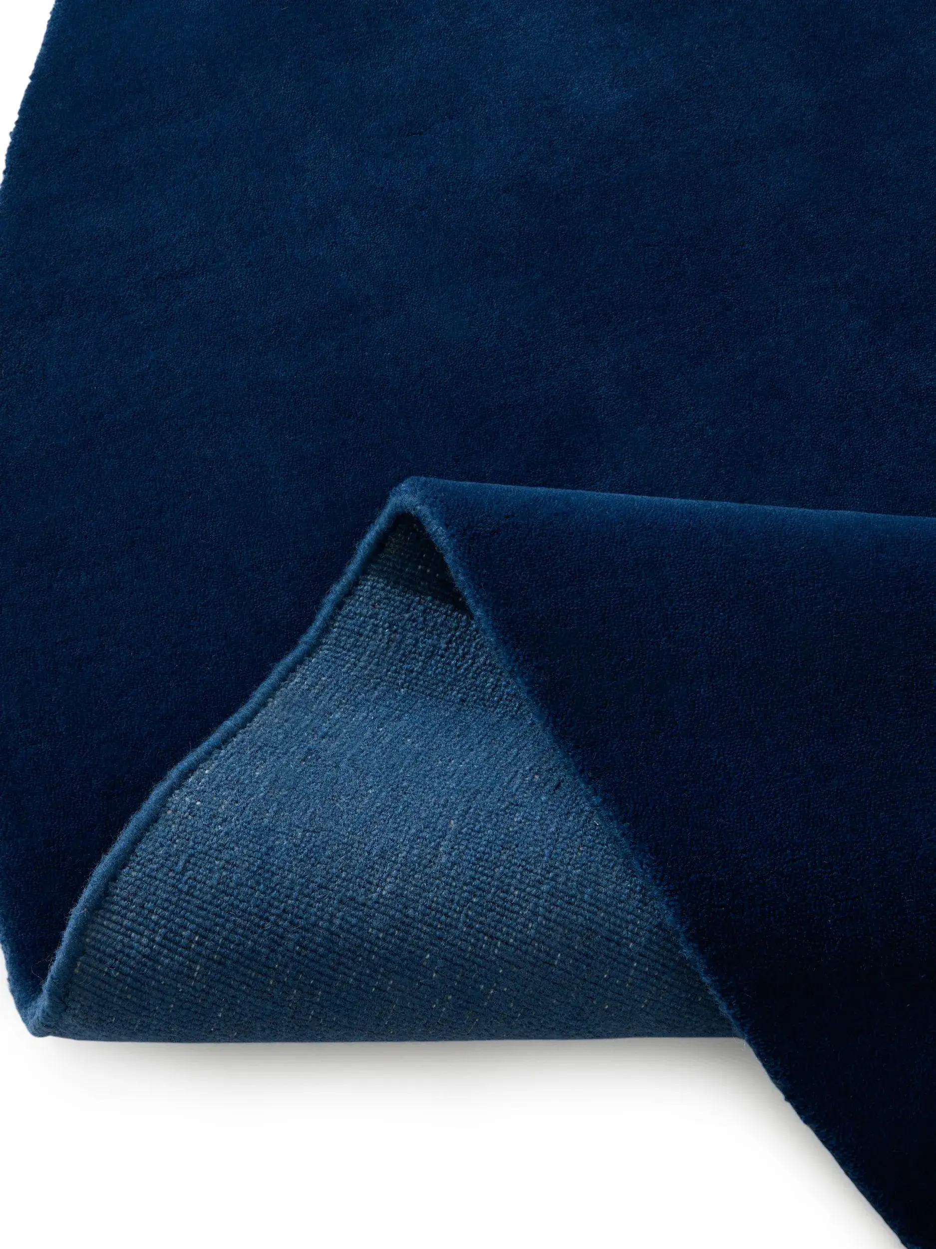 Teppich Mono aus 100% Baumwolle in Blau von benuta