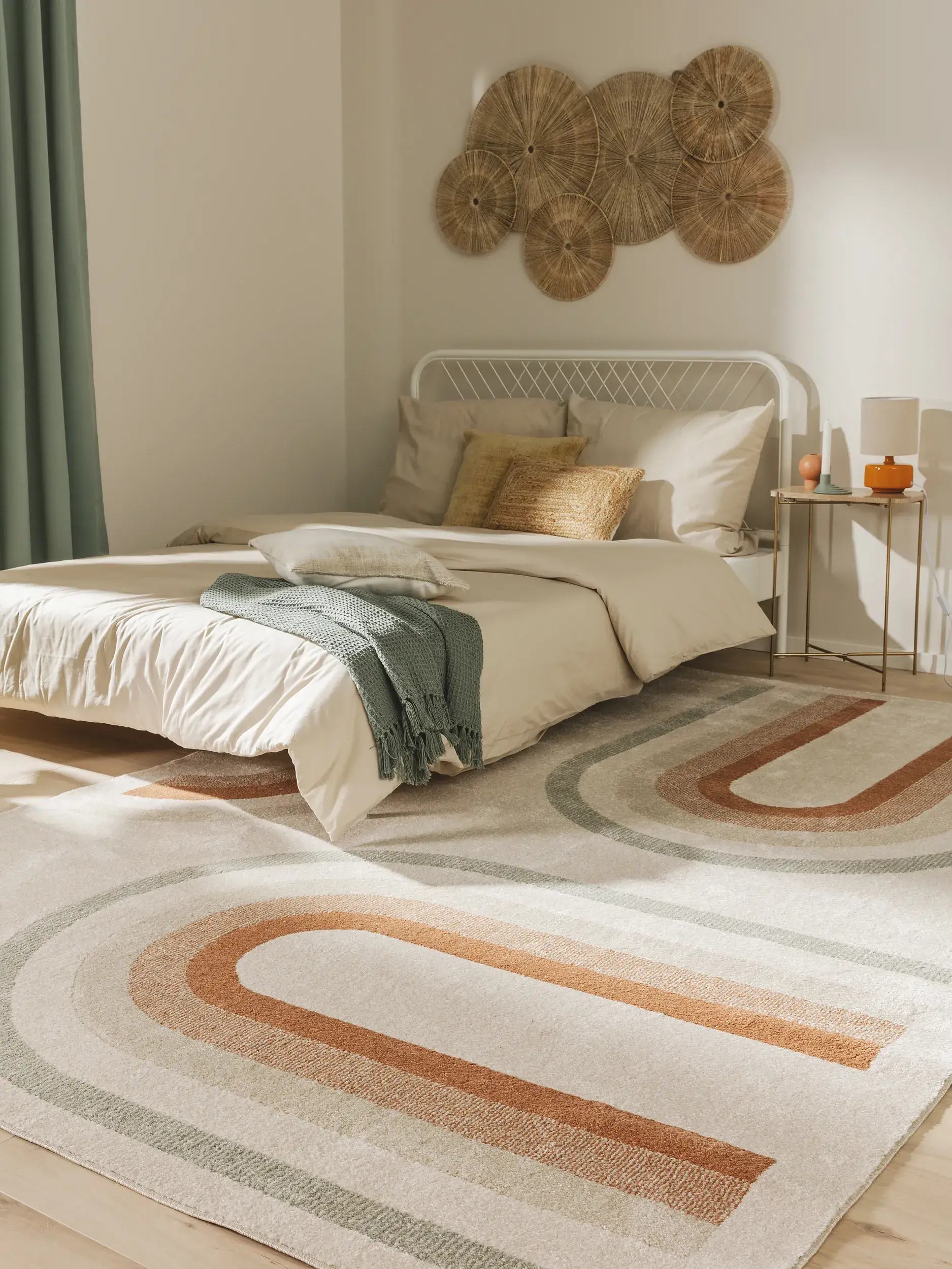 Teppich aus 100% Polypropylen in Multicolor mit 100% Polypropylen hohem Flor von benuta Pop