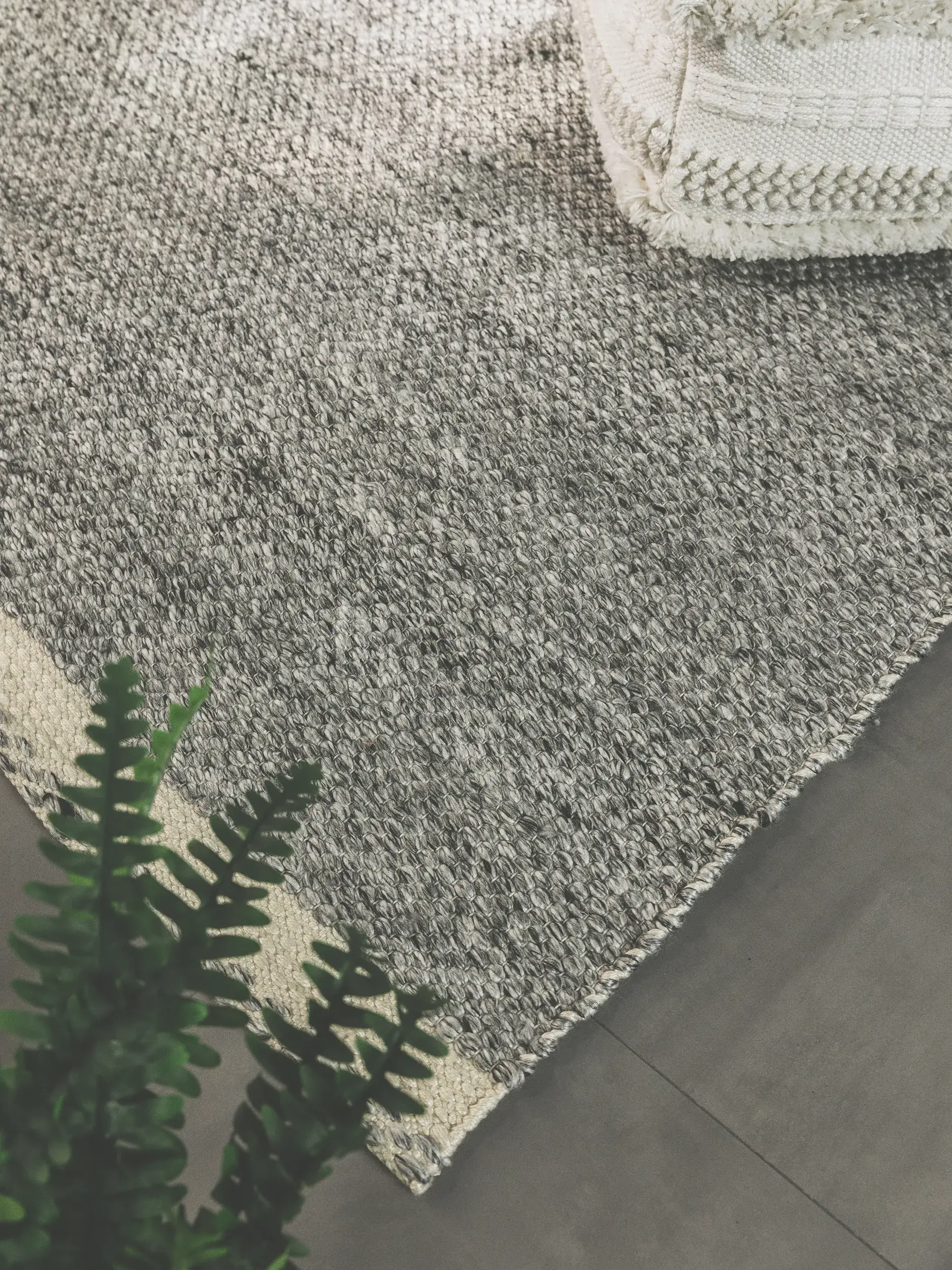 Teppe av 100% Polyester (recyceltes PET) i Grau med 100% Polyester (recyceltes PET) høy lugg fra benuta Pure