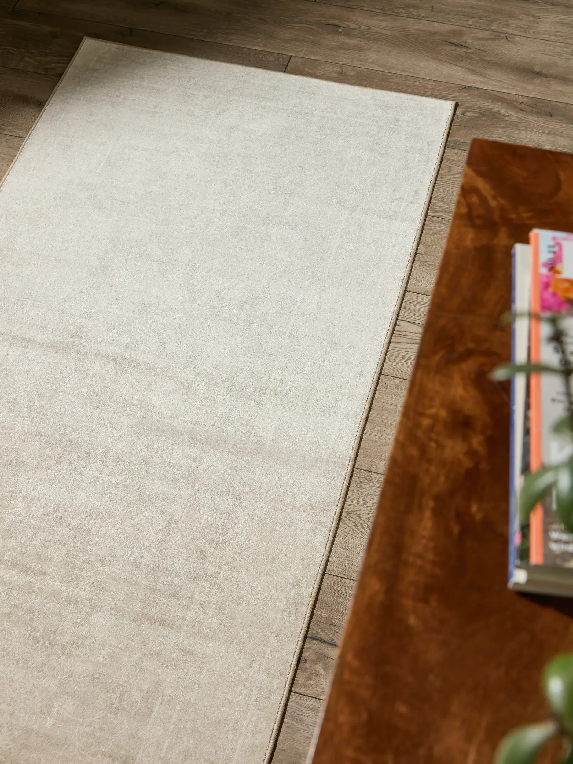 Teppe av 100% Polyester i Beige med 100% Polyester høy lugg fra benuta Nest
