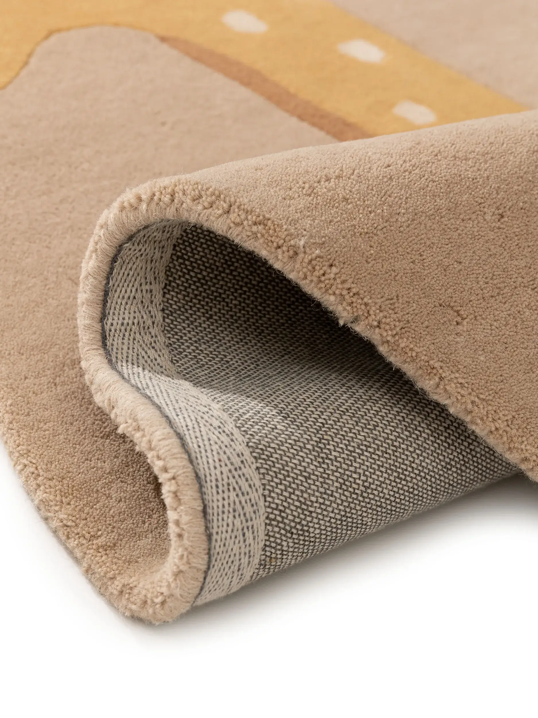 Teppich aus 100% Wolle in Multicolor mit 100% Wolle hohem Flor von Lytte