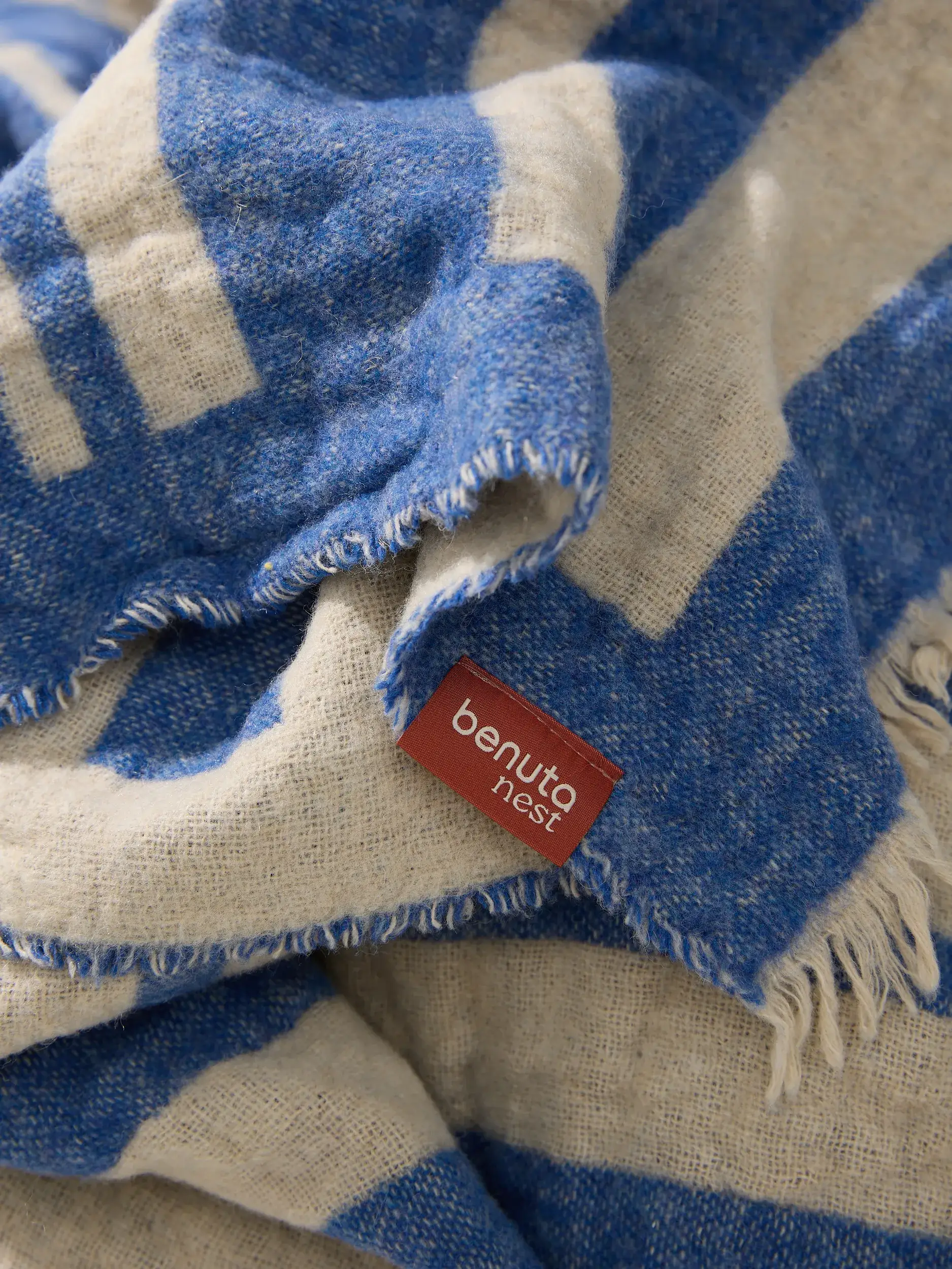 Tæppe Jana Creme/Blå fra benuta nest