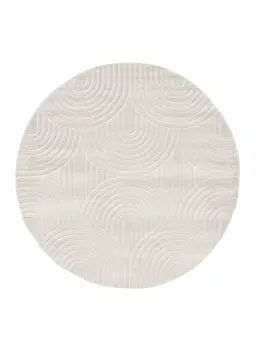 In- & Outdoor Round Rug Mars Cream