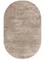 Viskoseteppich Oval Nela Taupe
