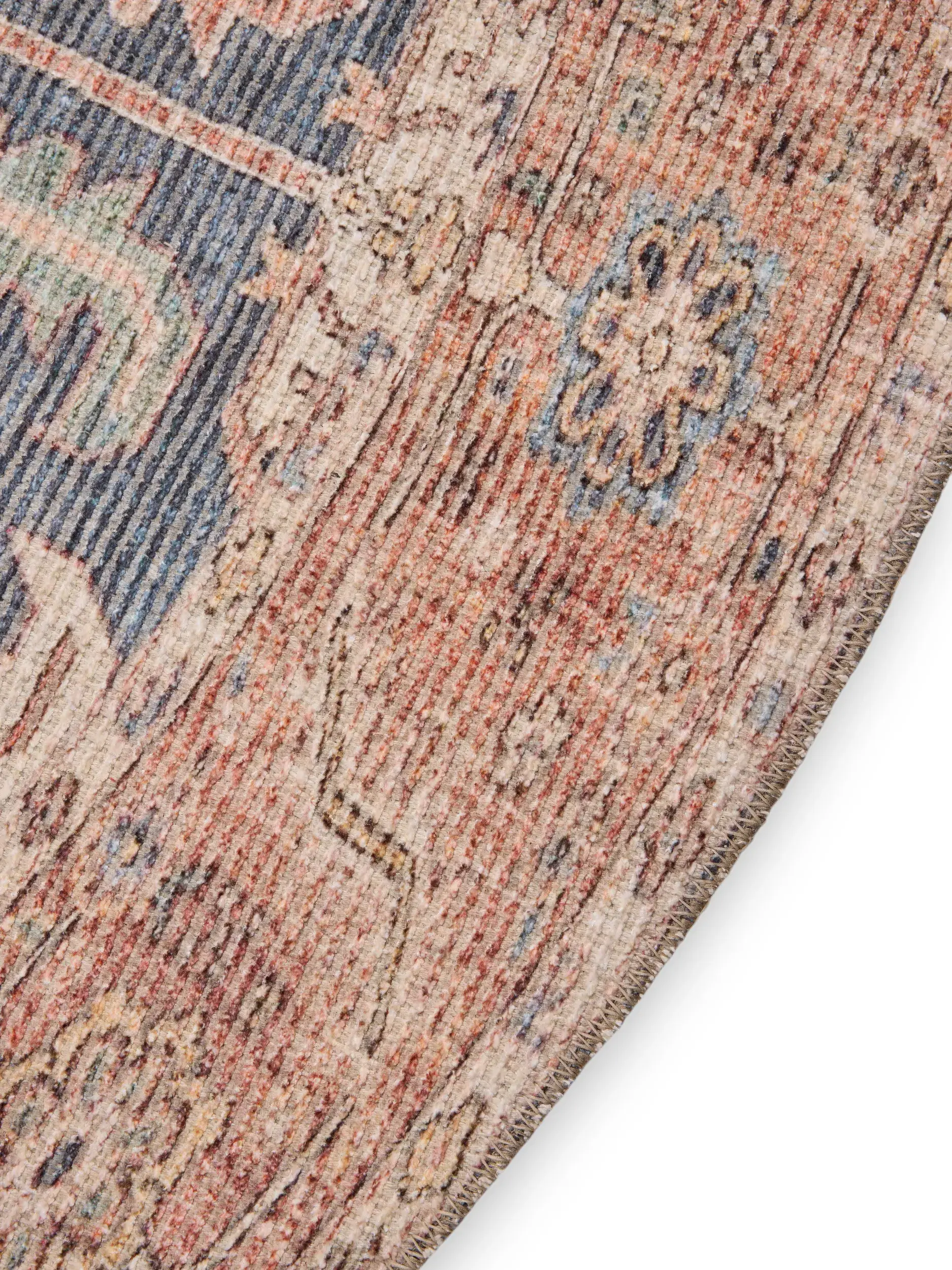Teppich aus 50% Polyester, 50% Polycotton in Multicolor mit 50% Polyester, 50% Polycotton hohem Flor von benuta Nest