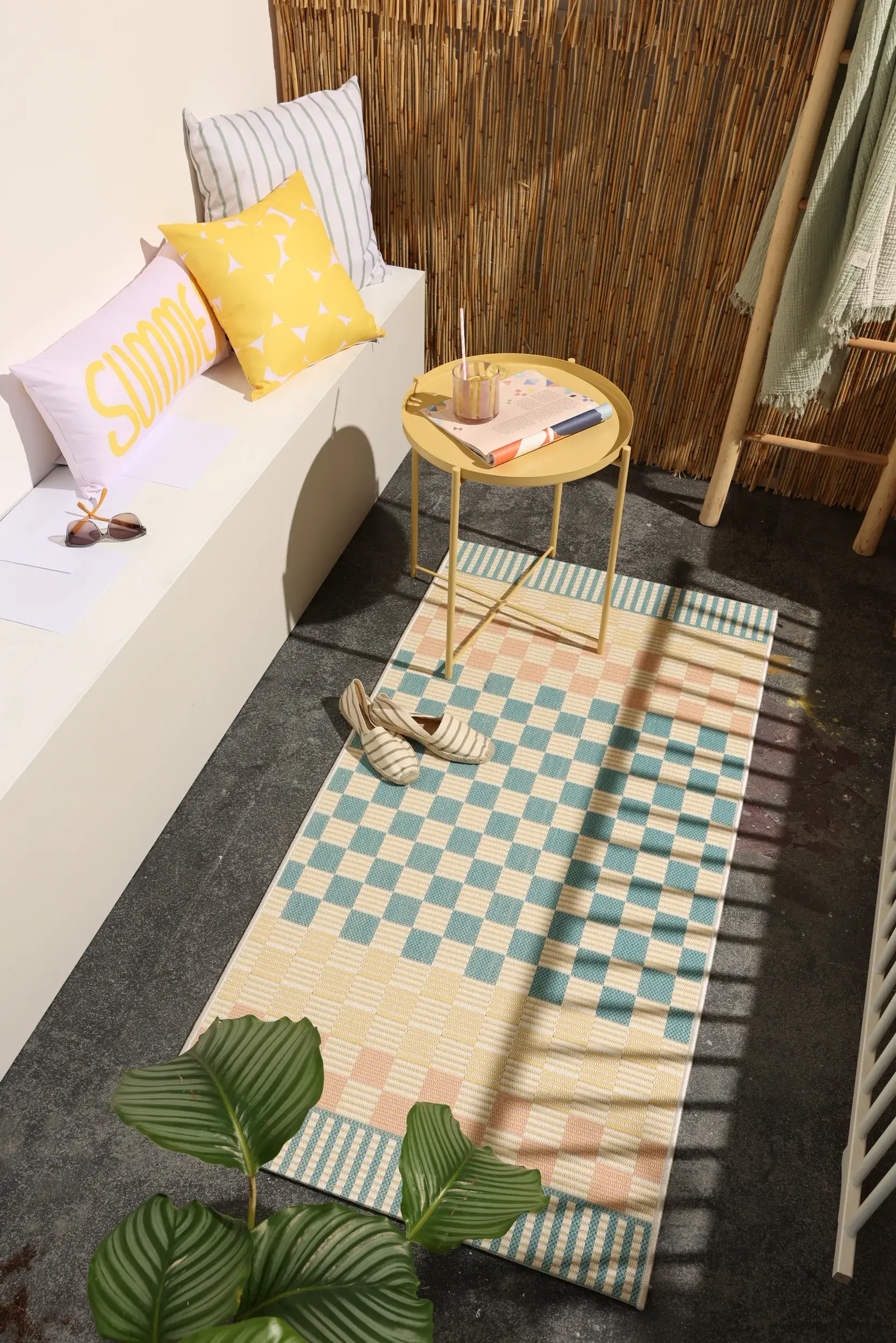 Teppich aus 100% Polypropylen in Multicolor mit 100% Polypropylen hohem Flor von benuta Pop