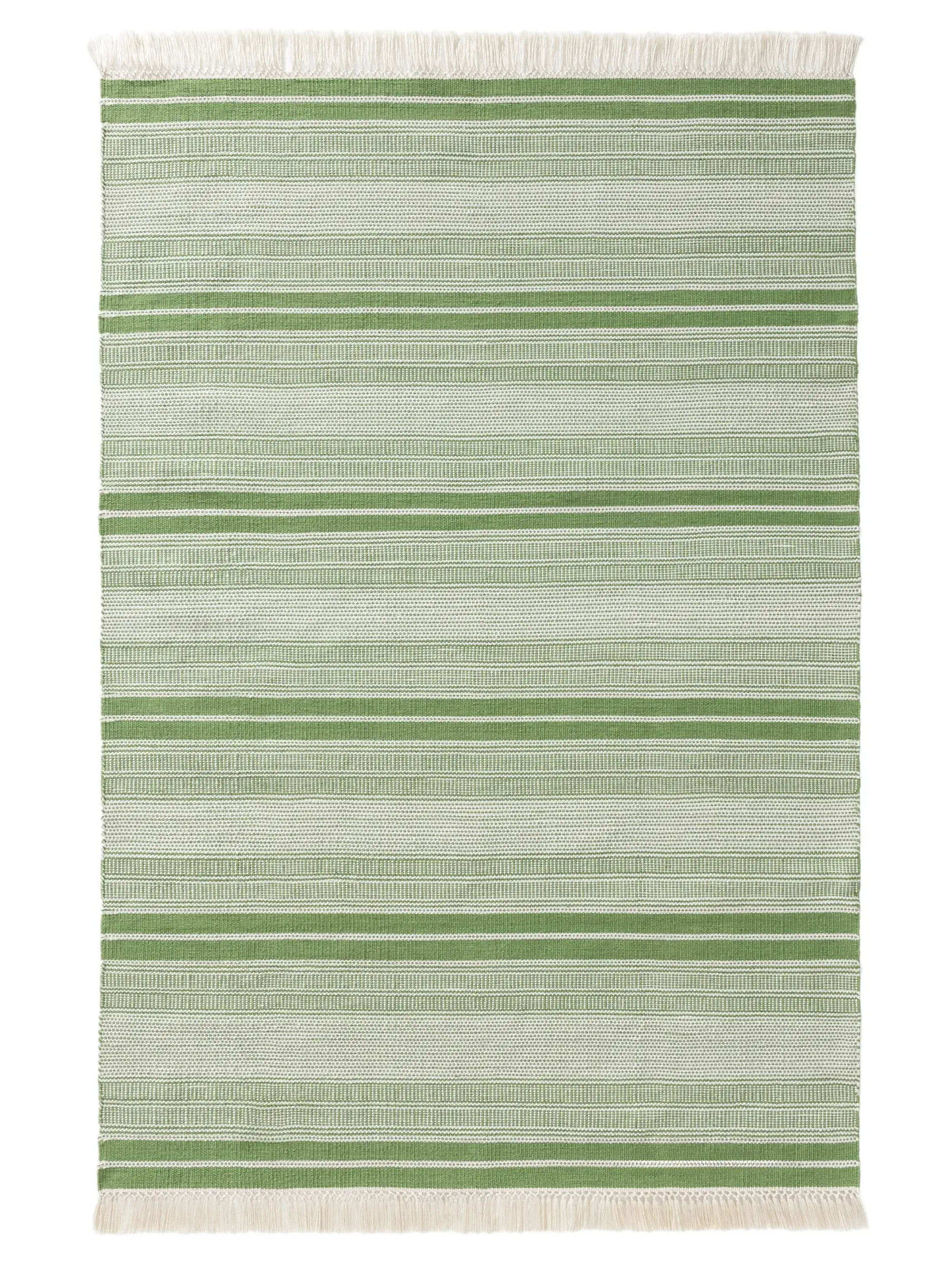 Tæppe af 100% Polyester (genanvendt PET) i Grøn med 100% Polyester (genanvendt PET) høj luv fra benuta nest