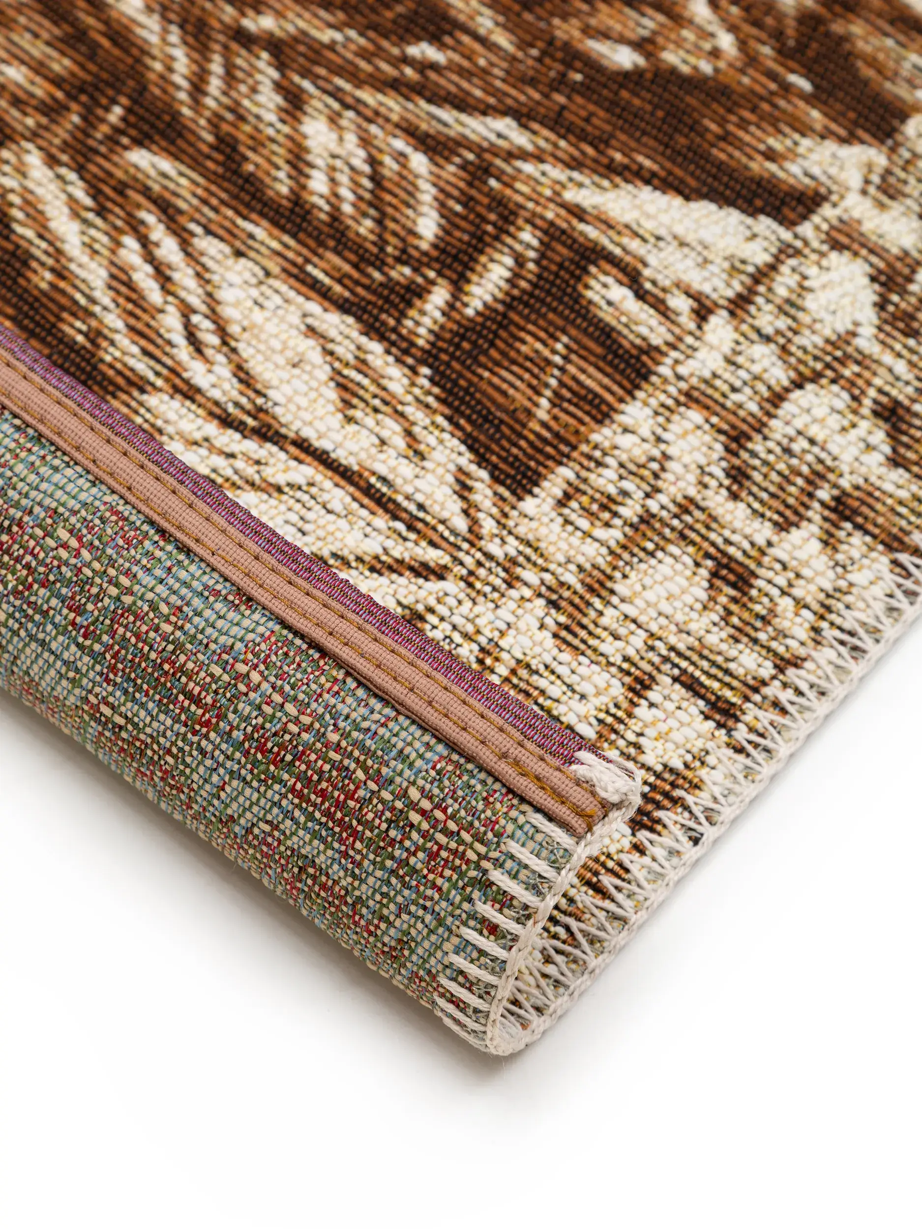 Tapis en 76% Polypropylène, 24% Polyester en Beige avec une pile de 76% Polypropylène, 24% Polyester de hauteur de benuta nest