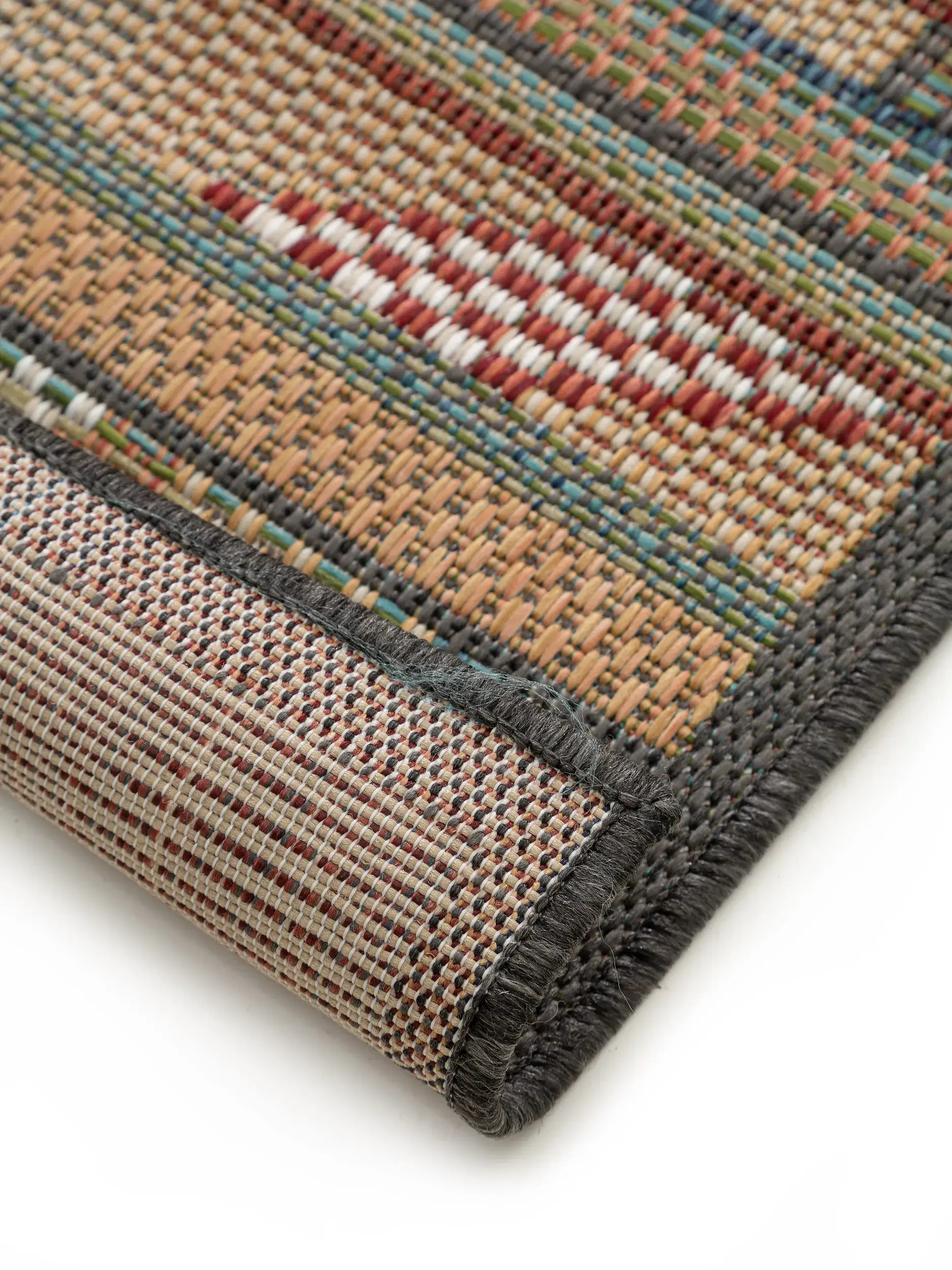 Rug made of 100% Polypropylen in Multicolour with a 100% Polypropylen high pile by benuta Nest