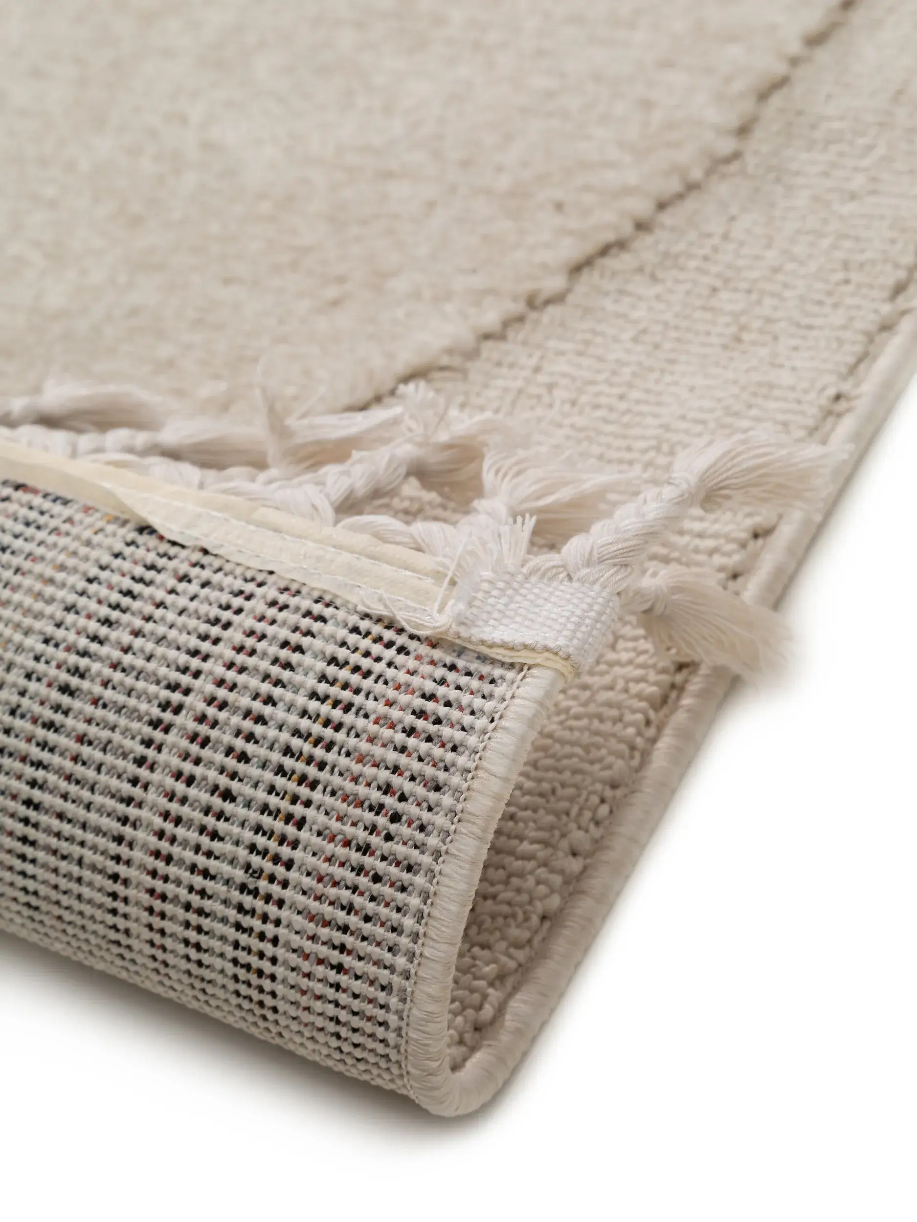 Tappeto di 100% Poliestere in Beige con pelo alto 100% Poliestere da Lytte