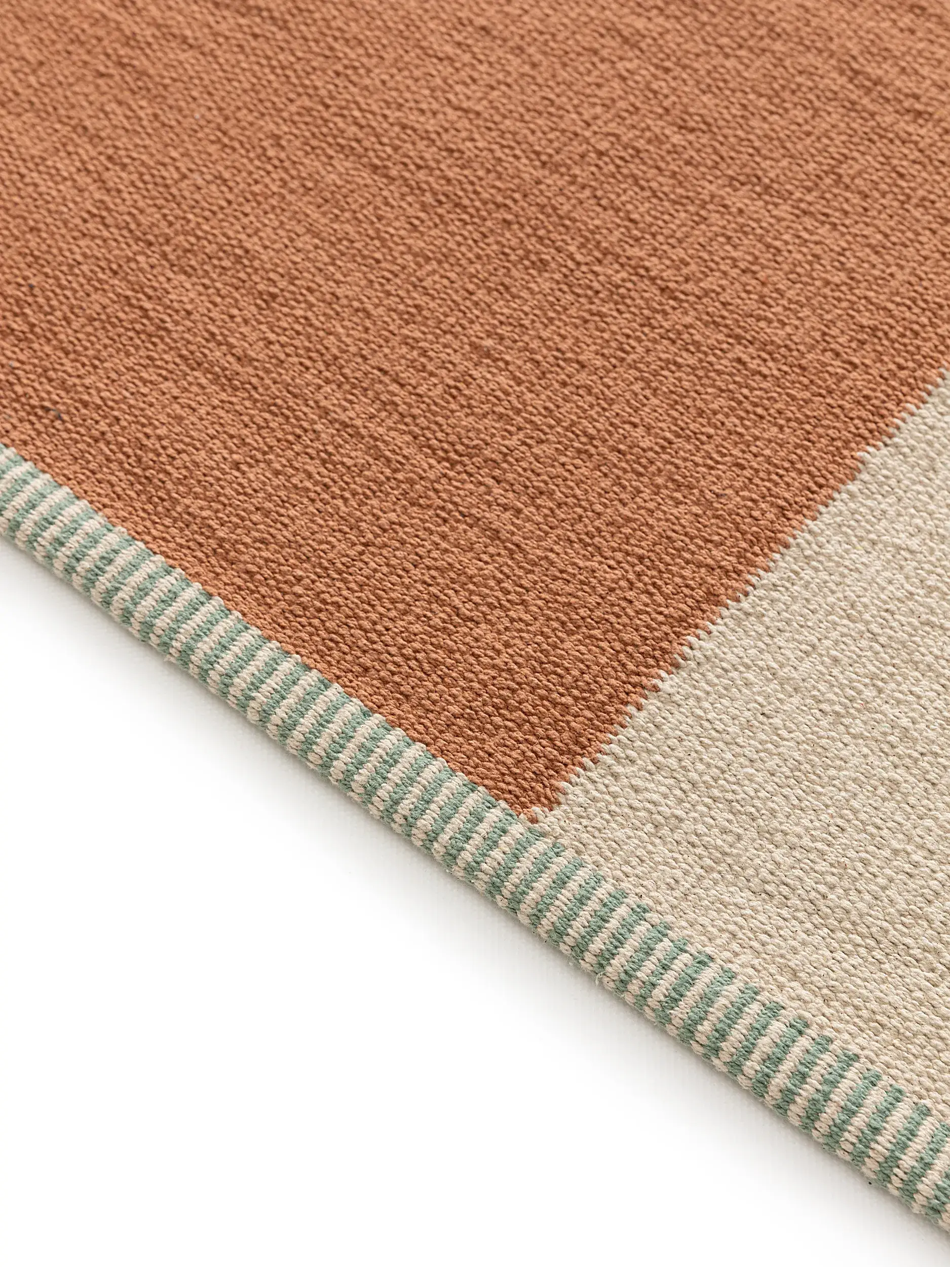 Teppich aus 100% Baumwolle in Multicolor mit 100% Baumwolle hohem Flor von Lytte