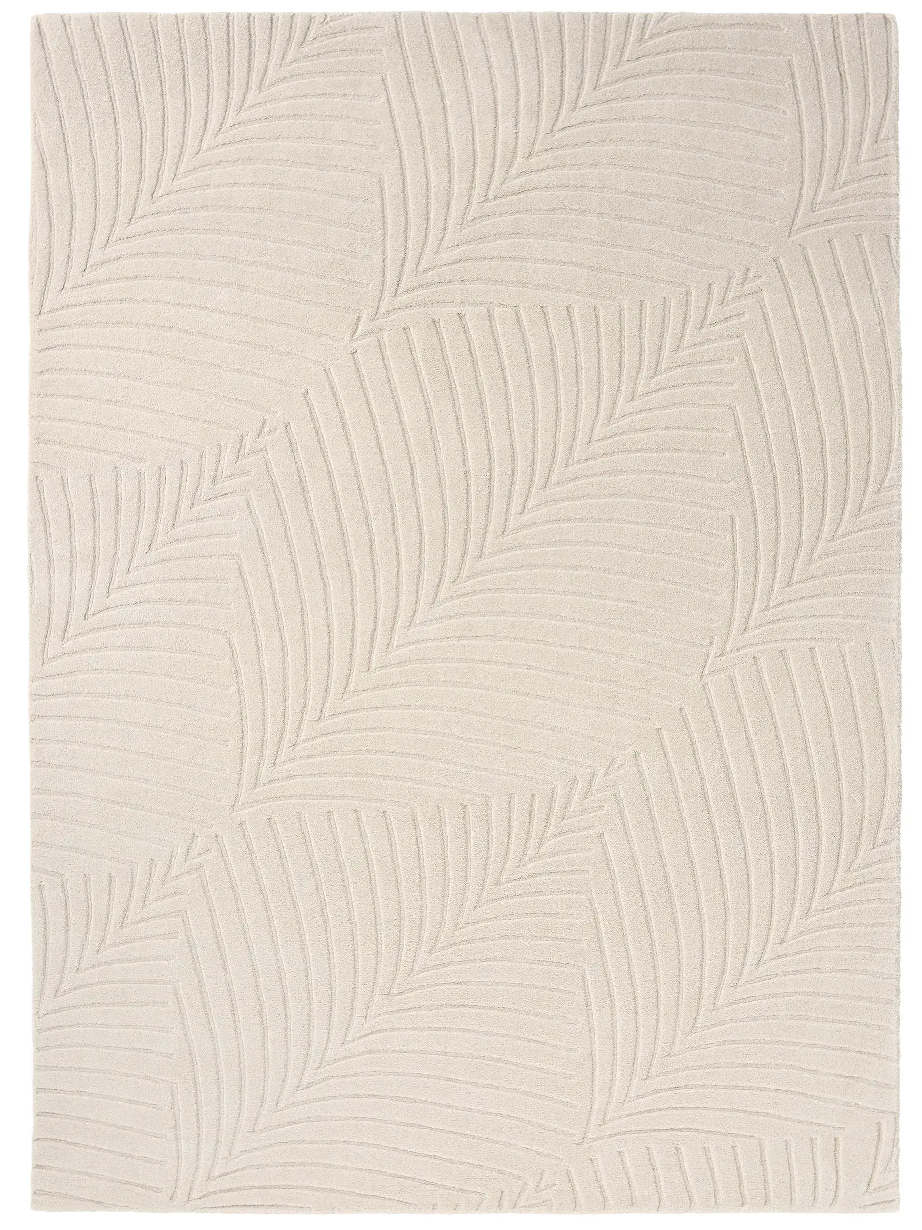 Tappeto di 100% Lana in Bianco con pelo alto 100% Lana da benuta