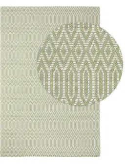 Baumwollteppich Cooper Grün