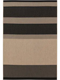 In- & Outdoor-Teppich Naoto Beige/Schwarz