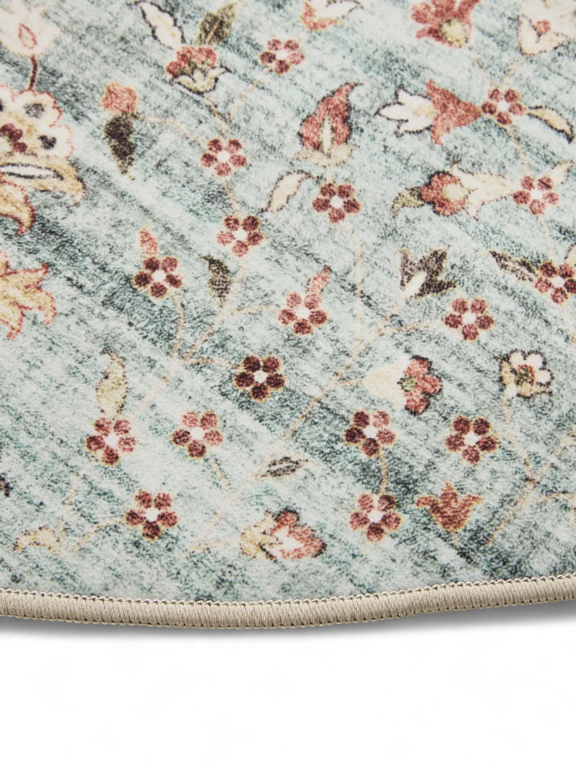 Rug made of 100% Polyester in Turquoise with a 100% Polyester high pile by benuta Basic