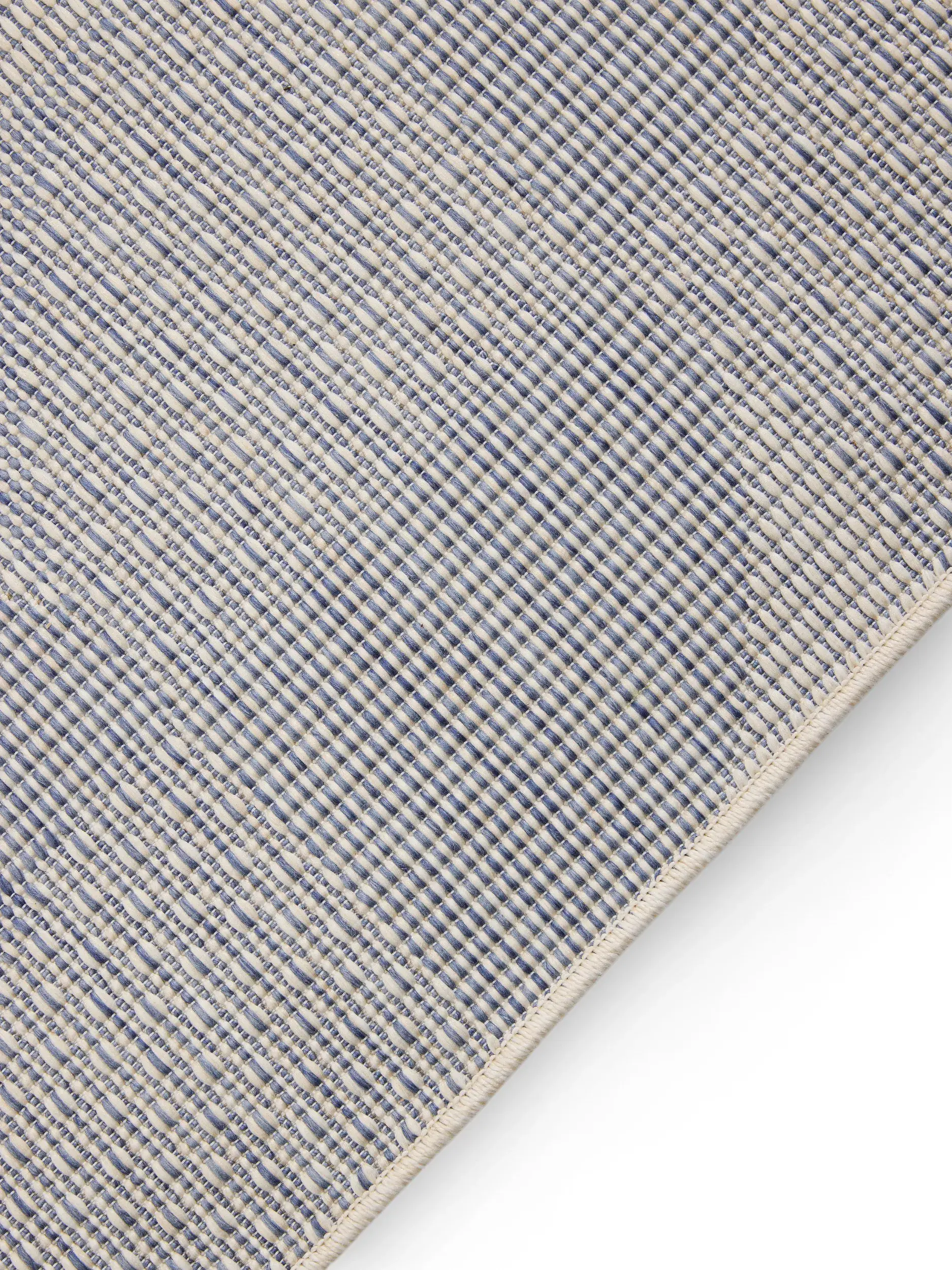 Teppich aus 100% Polypropylen in Blau mit 100% Polypropylen hohem Flor von benuta Nest