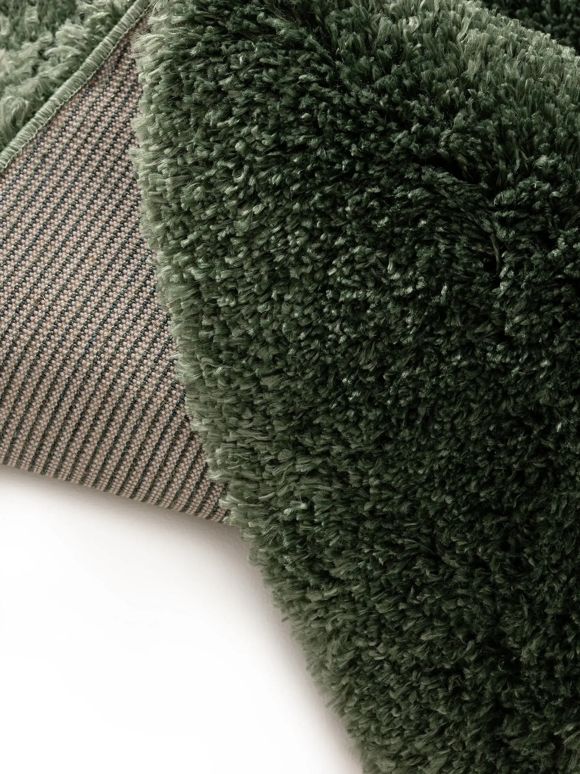Teppich aus 100% Polypropylen in Grün mit 100% Polypropylen hohem Flor von benuta Pop
