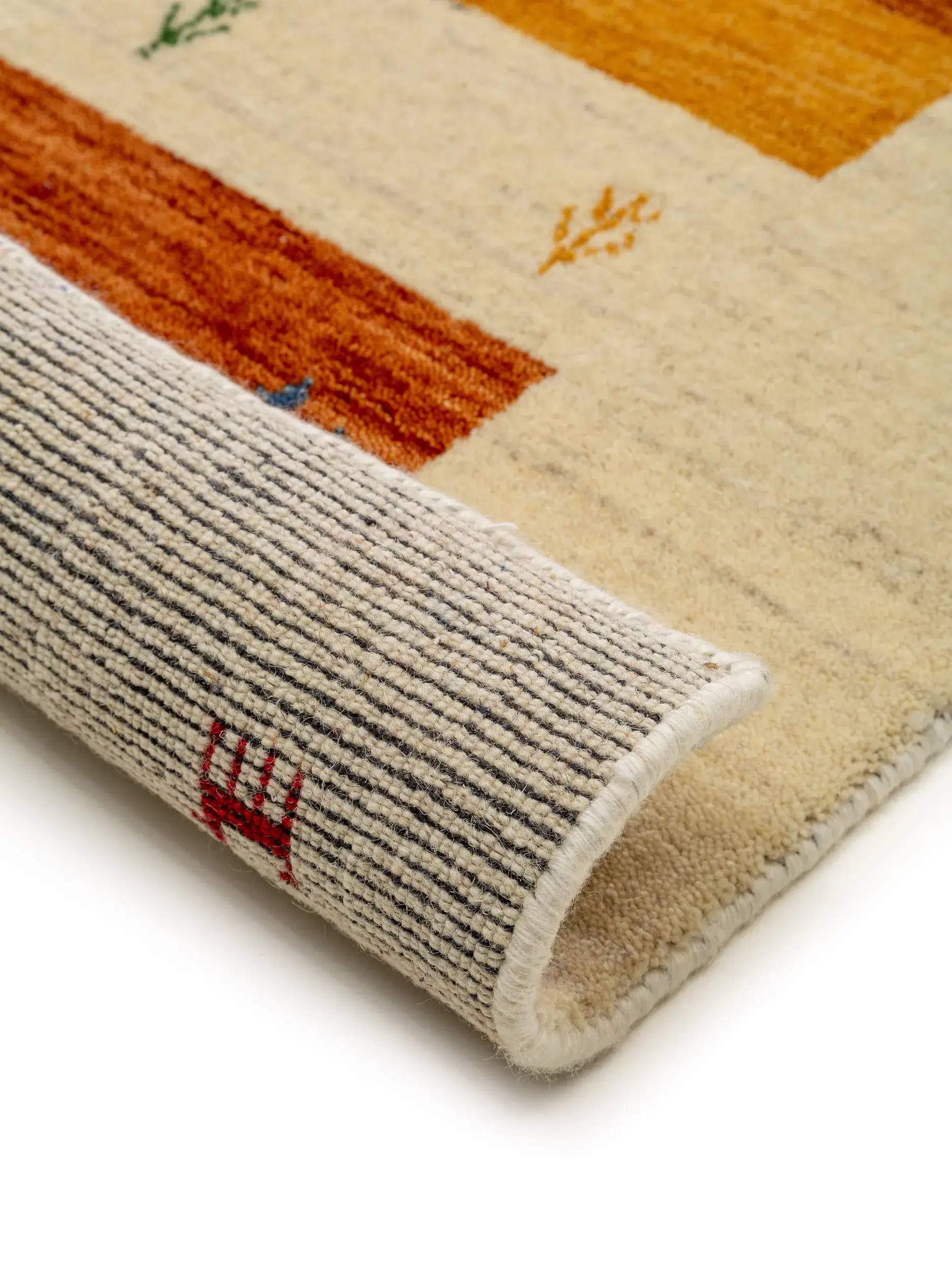 Teppich aus 100% Wolle in Multicolor mit 100% Wolle hohem Flor von benuta Nest
