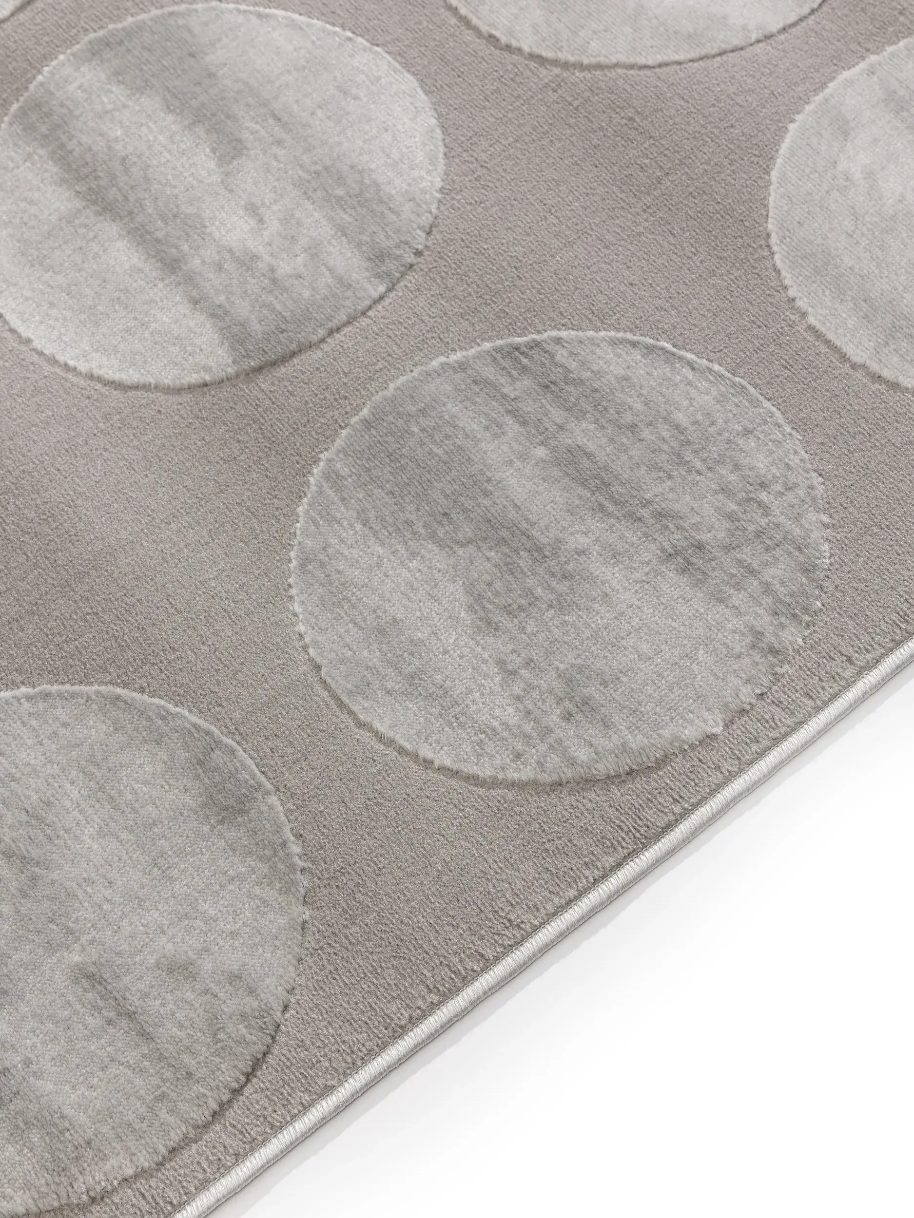 Teppe av 60% Polyester, 40% Polypropylen i Grau med 60% Polyester, 40% Polypropylen høy lugg fra benuta Basic