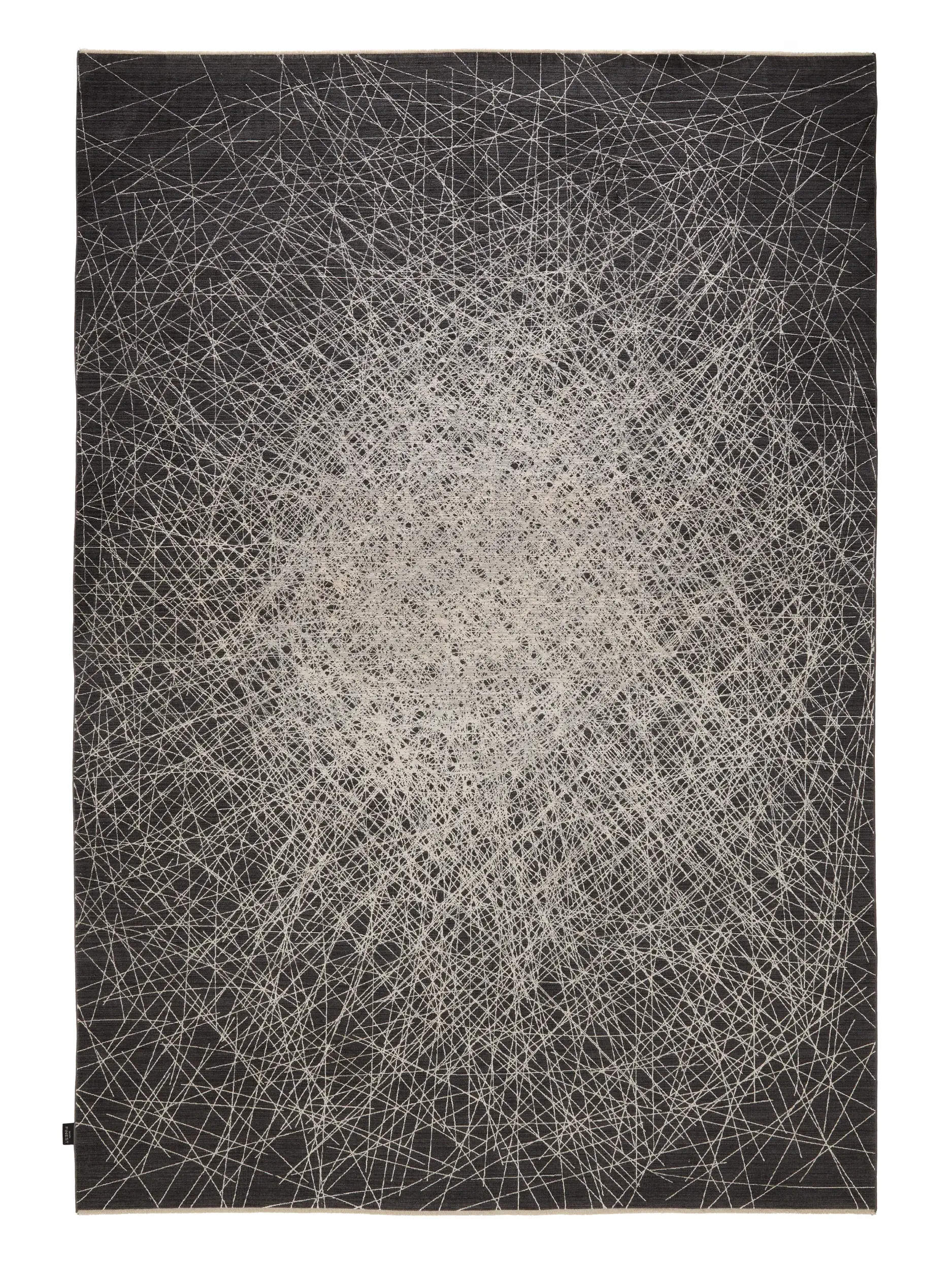 Tapis Nero en 85% Polyester, 15% Viscose en Gris de benuta Finest