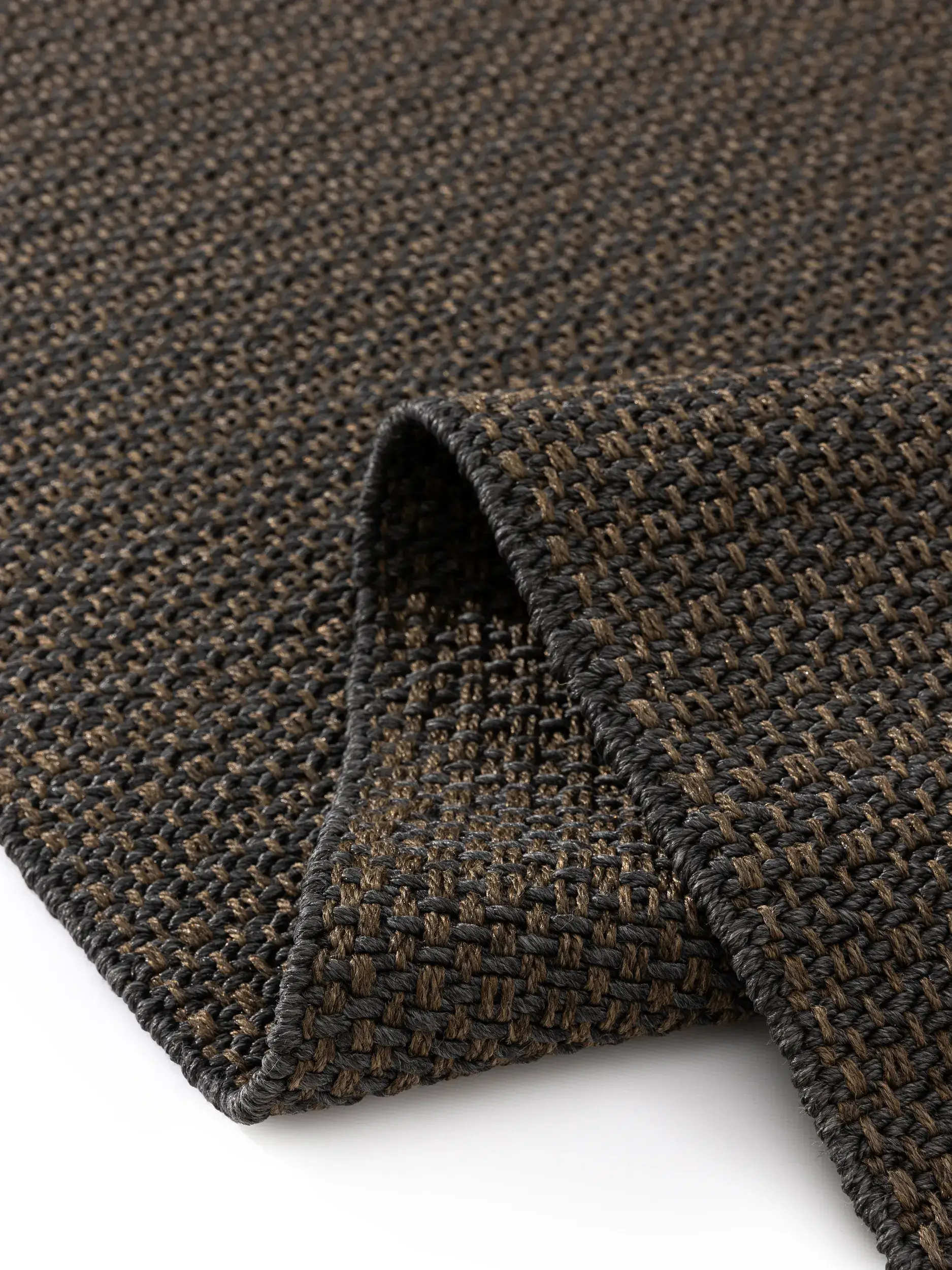Teppich aus 100% Polypropylen in Grau mit 100% Polypropylen hohem Flor von benuta Finest