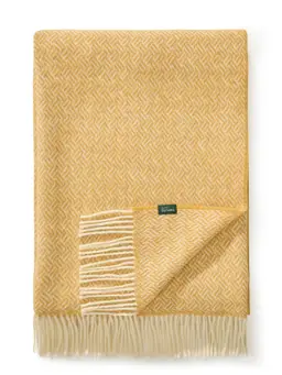 Wolldecke Bianca Gelb