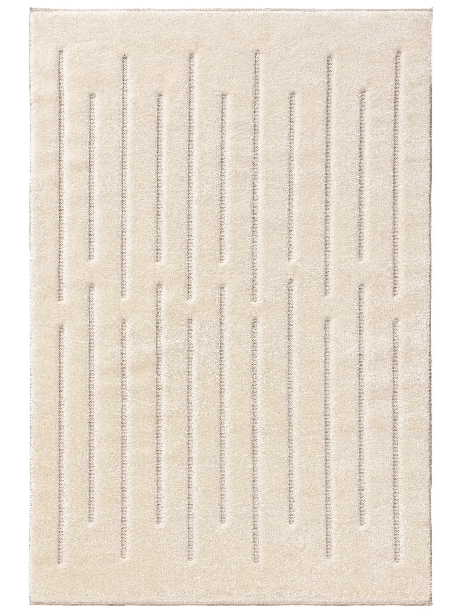 Matto 63% Polyester, 37% Polypropylena värissä Weiß 63% Polyester, 37% Polypropylen korkealla nukalla merkiltä benuta Basic