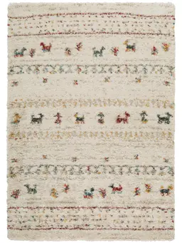 Shaggy rug Gobi Beige