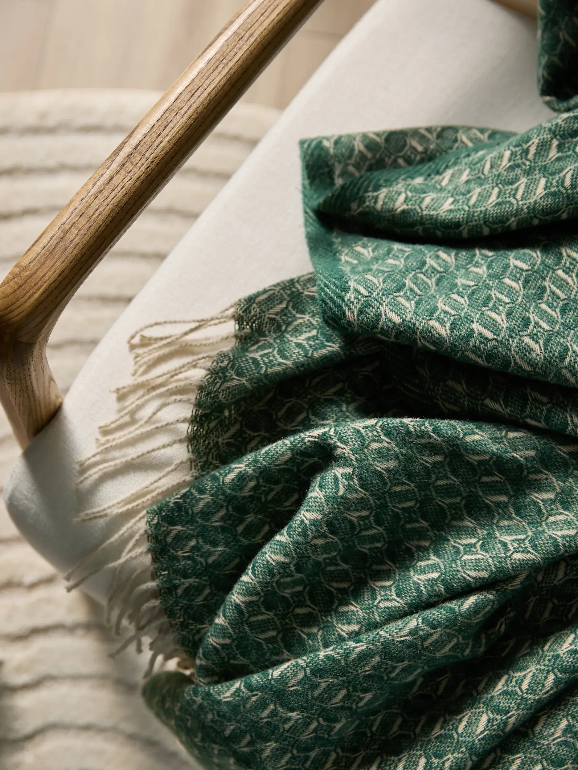 Blanket Liana Green by benuta Nest