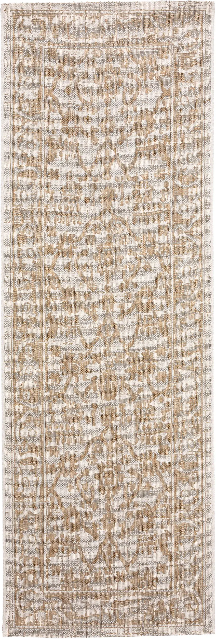 Teppich aus 100% Polypropylen in Beige mit 100% Polypropylen hohem Flor von benuta