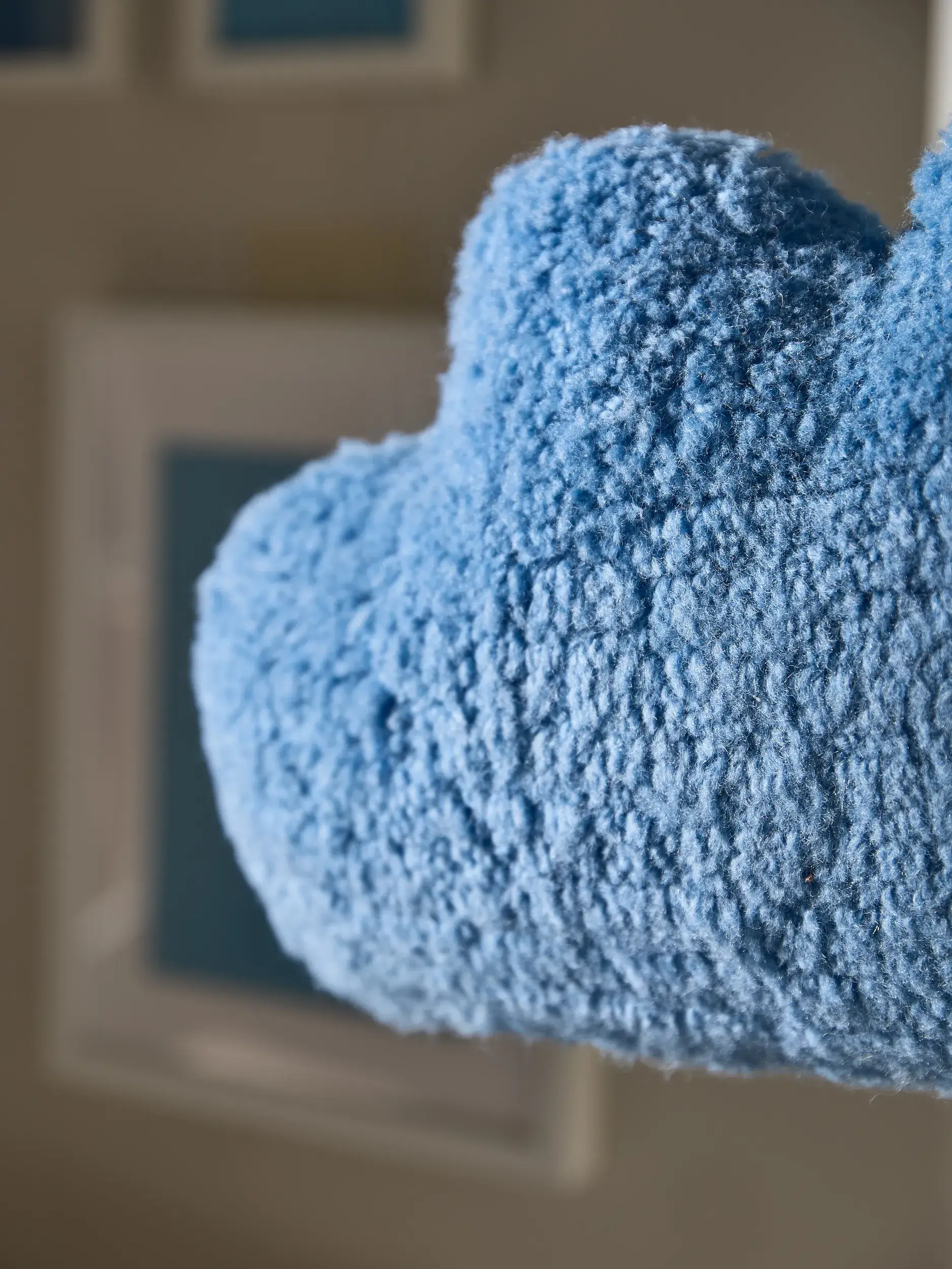 Almohada Lumi Azul con diseño de Motivoinfantil en 100% Lana (de Nueva Zelanda) de Lytte