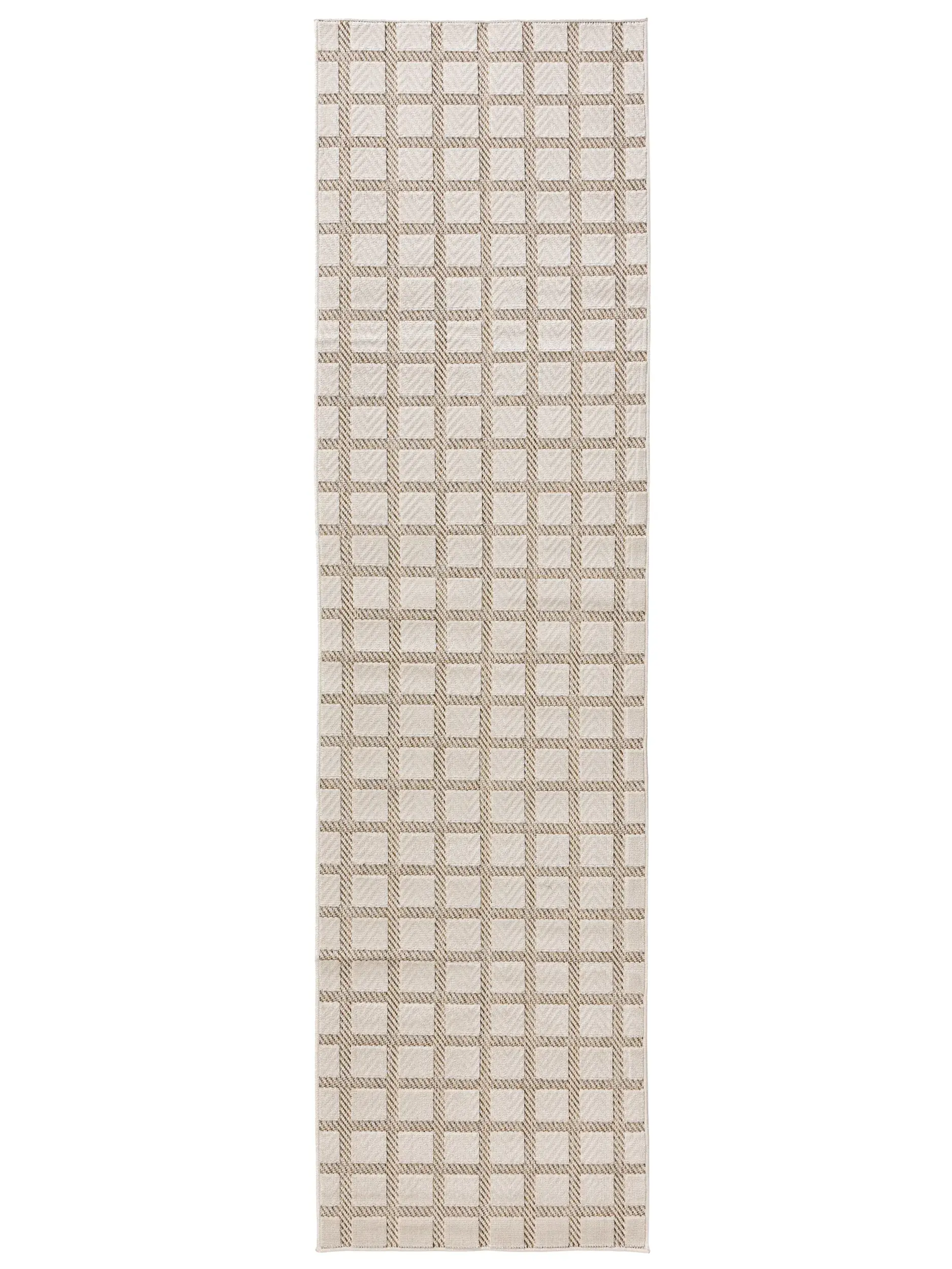 Rug made of 100% Polypropylen in White with a 100% Polypropylen high pile by benuta Basic