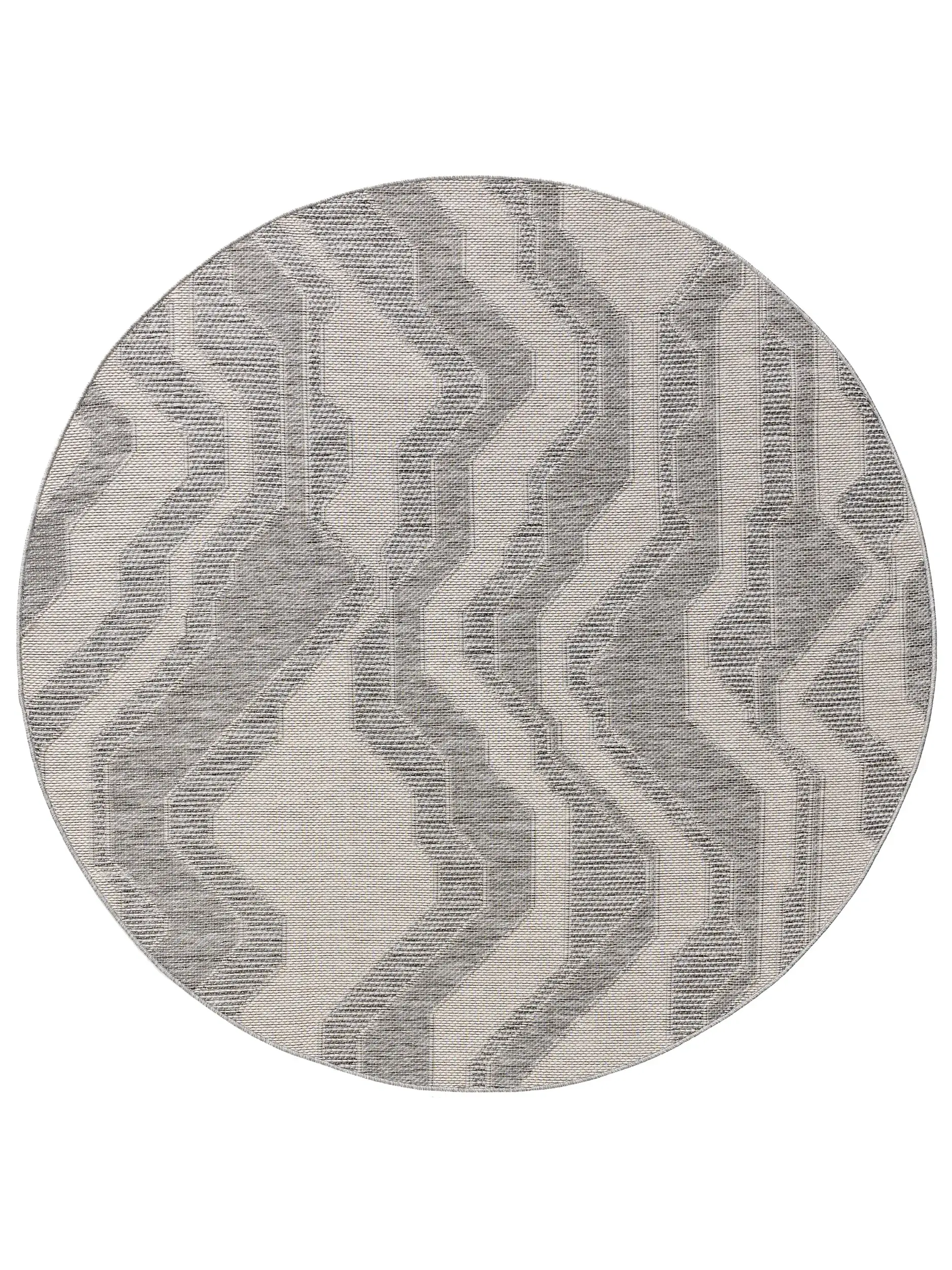 Rug made of 100% Polypropylen in Grey with a 100% Polypropylen high pile by benuta Nest