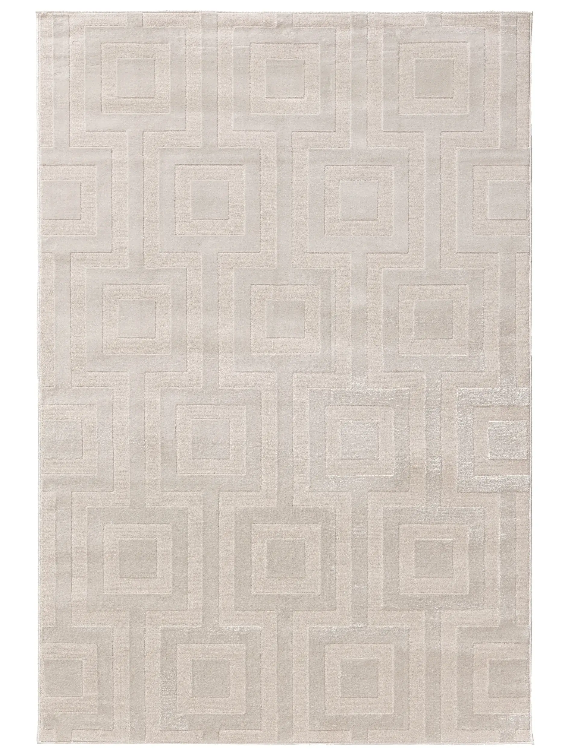 Teppe av 60% Polyester, 40% Polypropylen i Beige med 60% Polyester, 40% Polypropylen høy lugg fra benuta Basic