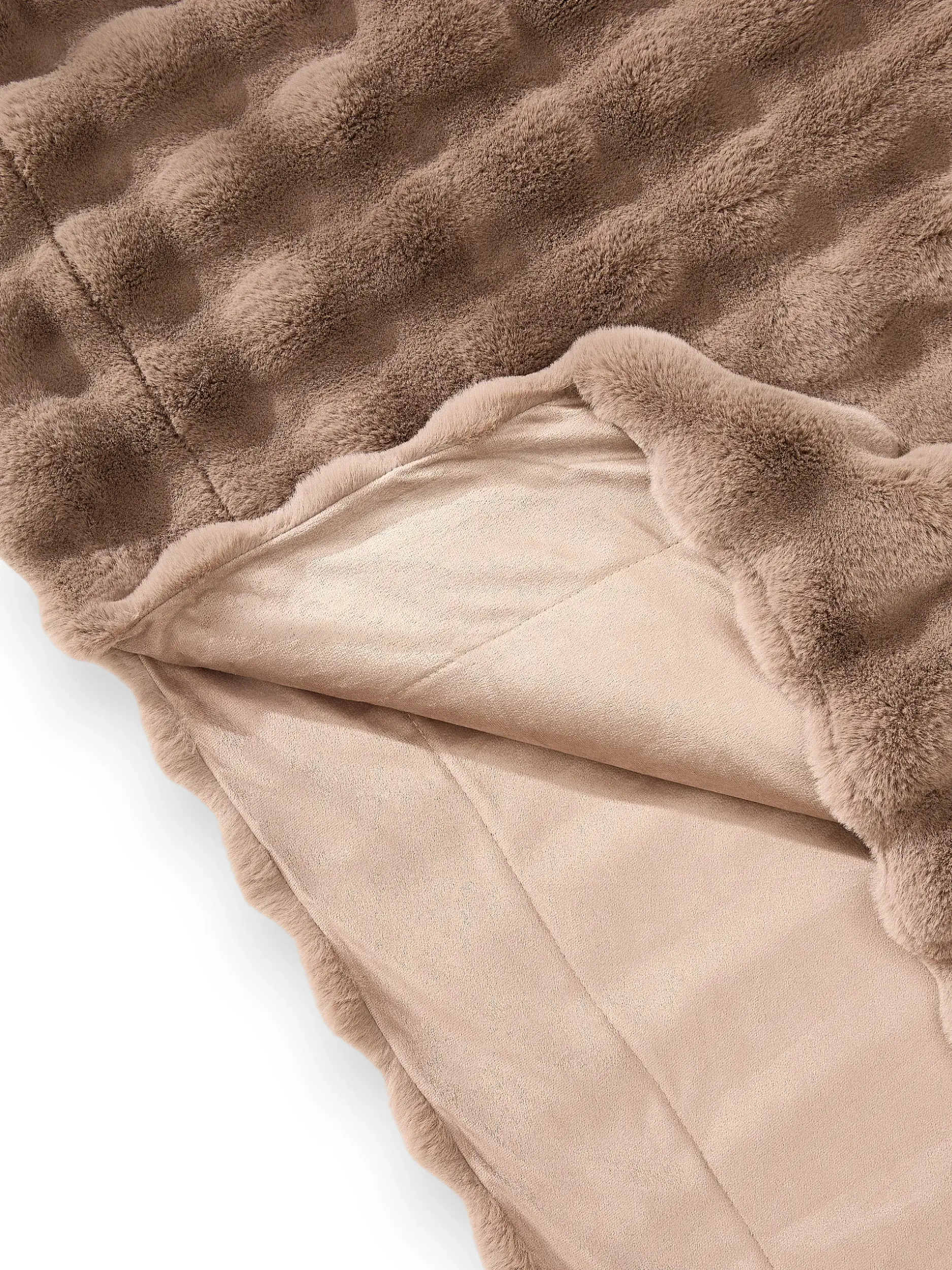 Blanket Dave Brown in Solid design made of 100% Polyester by benuta Nest