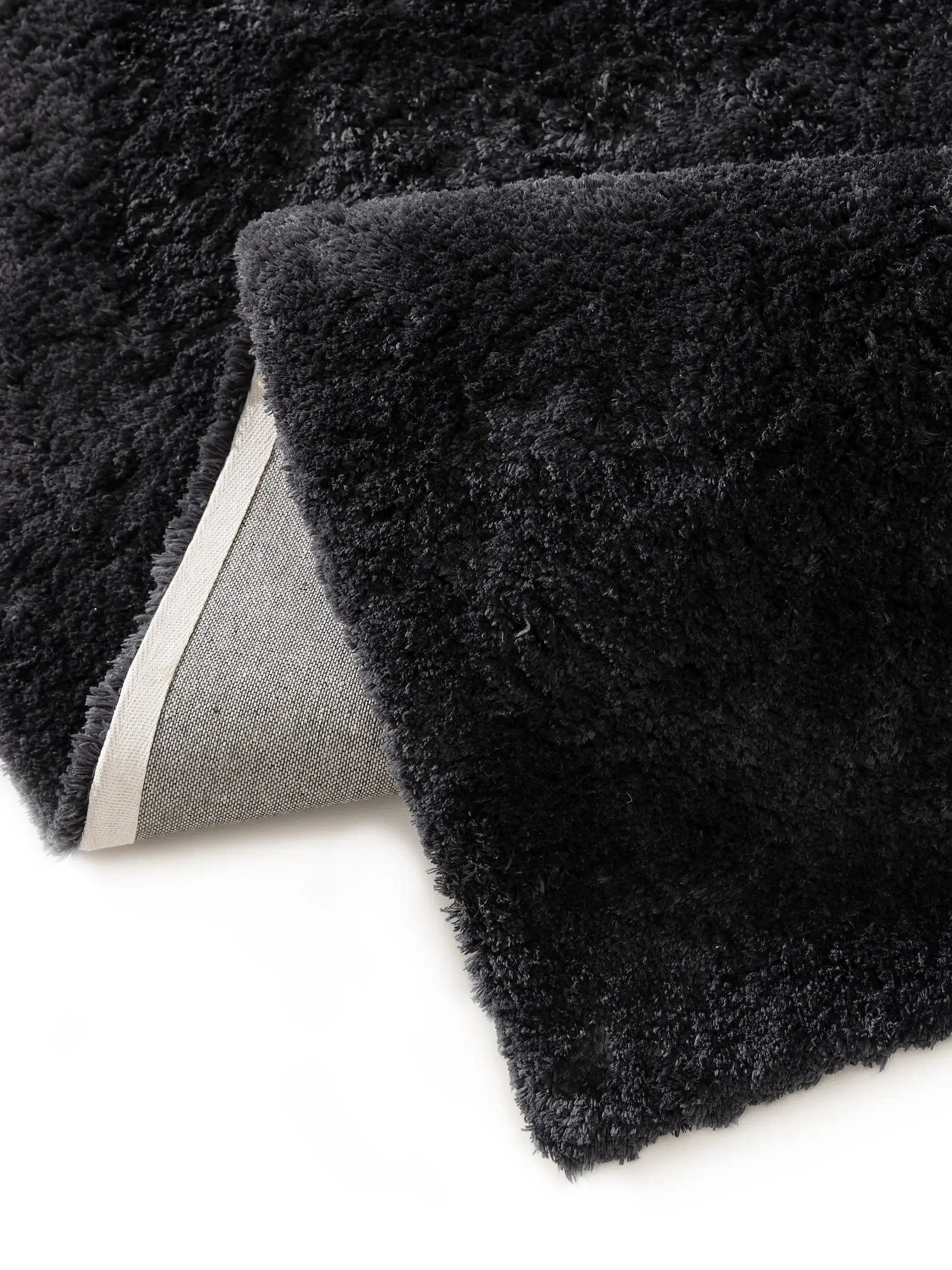 Tapis en 100% Polyester en Gris avec une pile de 100% Polyester de hauteur de benuta nest