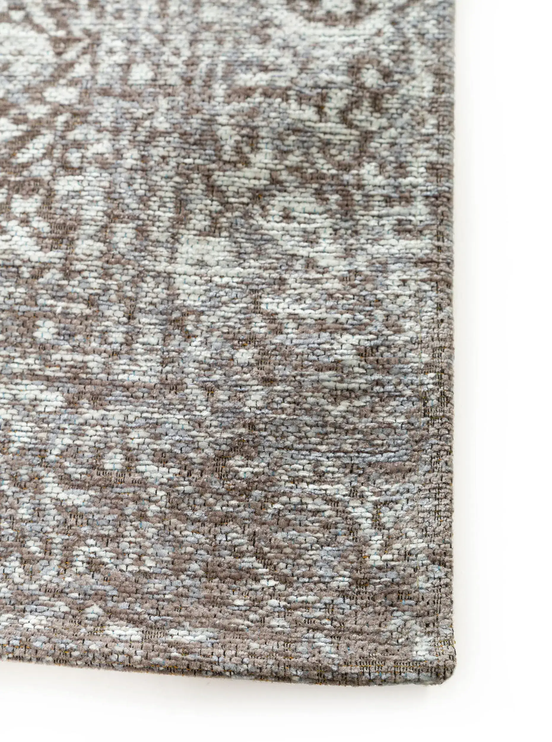 Teppich Frencie aus 55% Polyacryl, 27% Polyester, 17% Baumwolle, 1% Latex in Grau von benuta