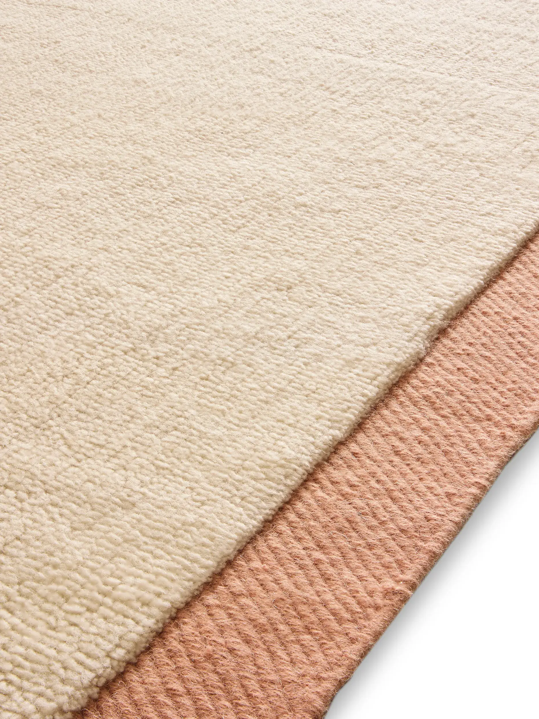 Tæppe Franco af 50% Uld, 50% Uld (fra New Zealand) i Beige fra benuta pure