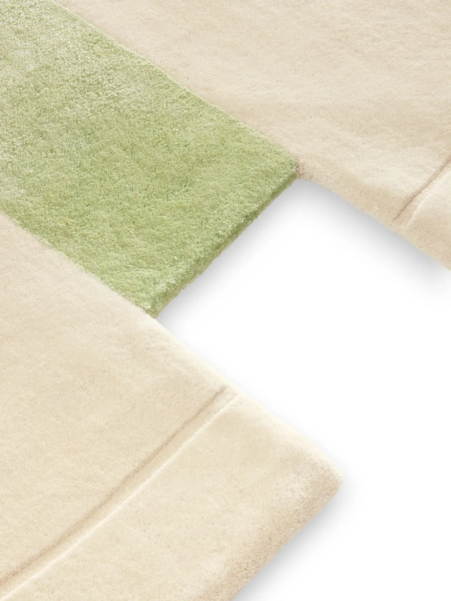 Alfombra Kinga de 90% Lana, 10% Lyocell (Tencel™) en Beige de benuta