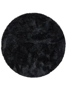 Shaggy Round Rug Cloudy Charcoal